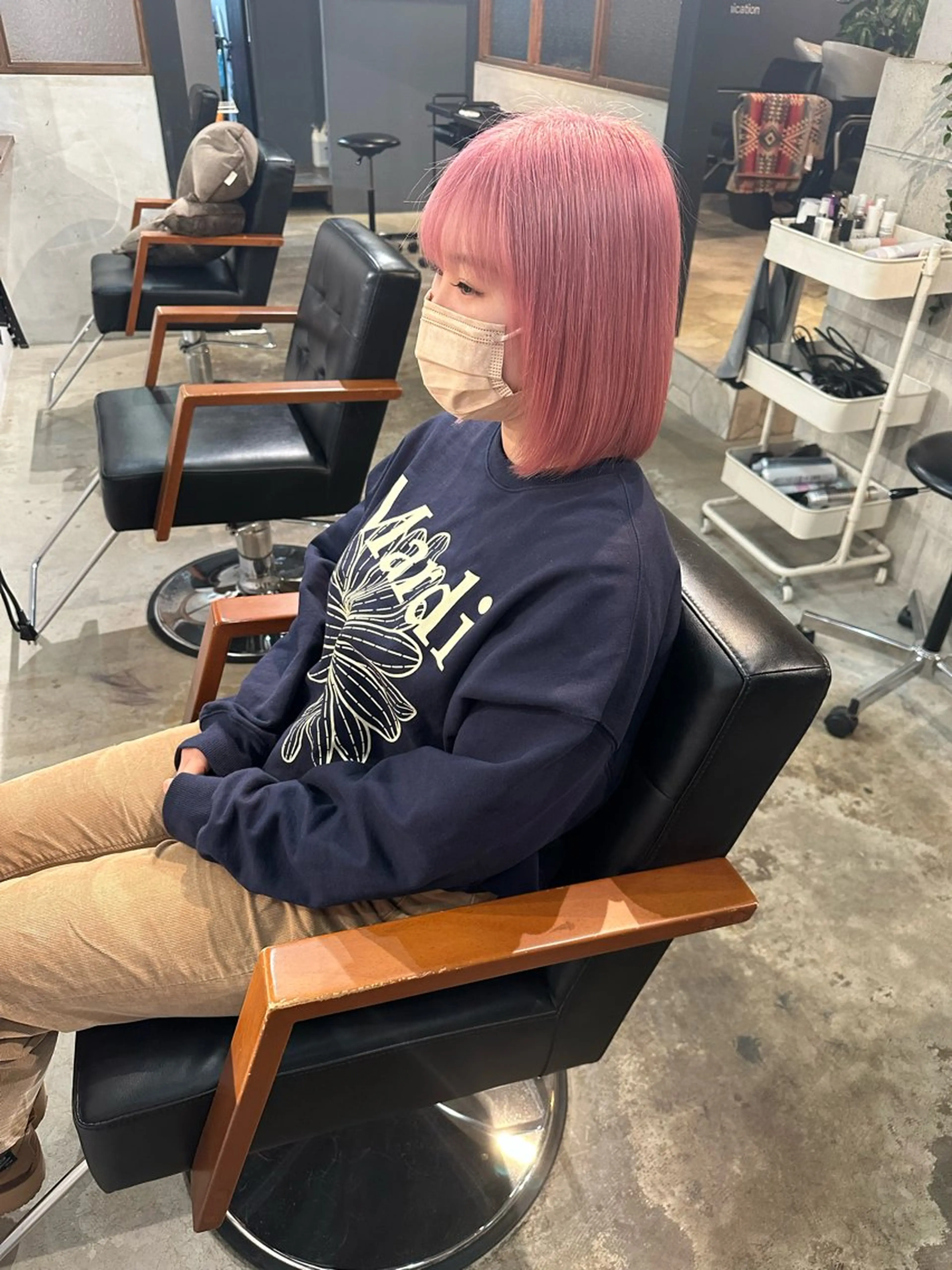 セミロング ヘアカラー トリートメント Baby美容師 Ninaのヘアスタイル