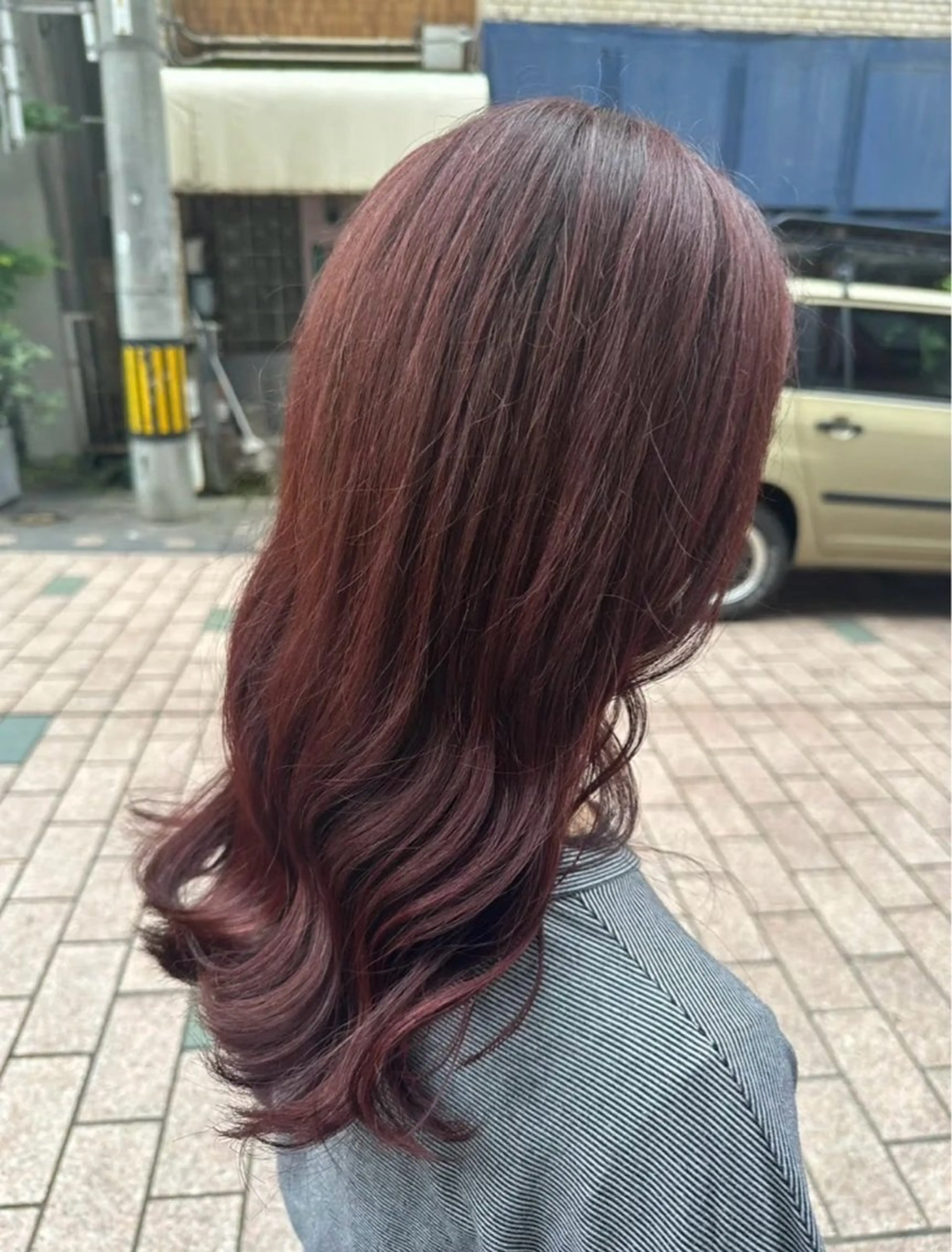 カラー レッドカラー ヘアカラー emu🤍𐙚 Miyuのヘアスタイル