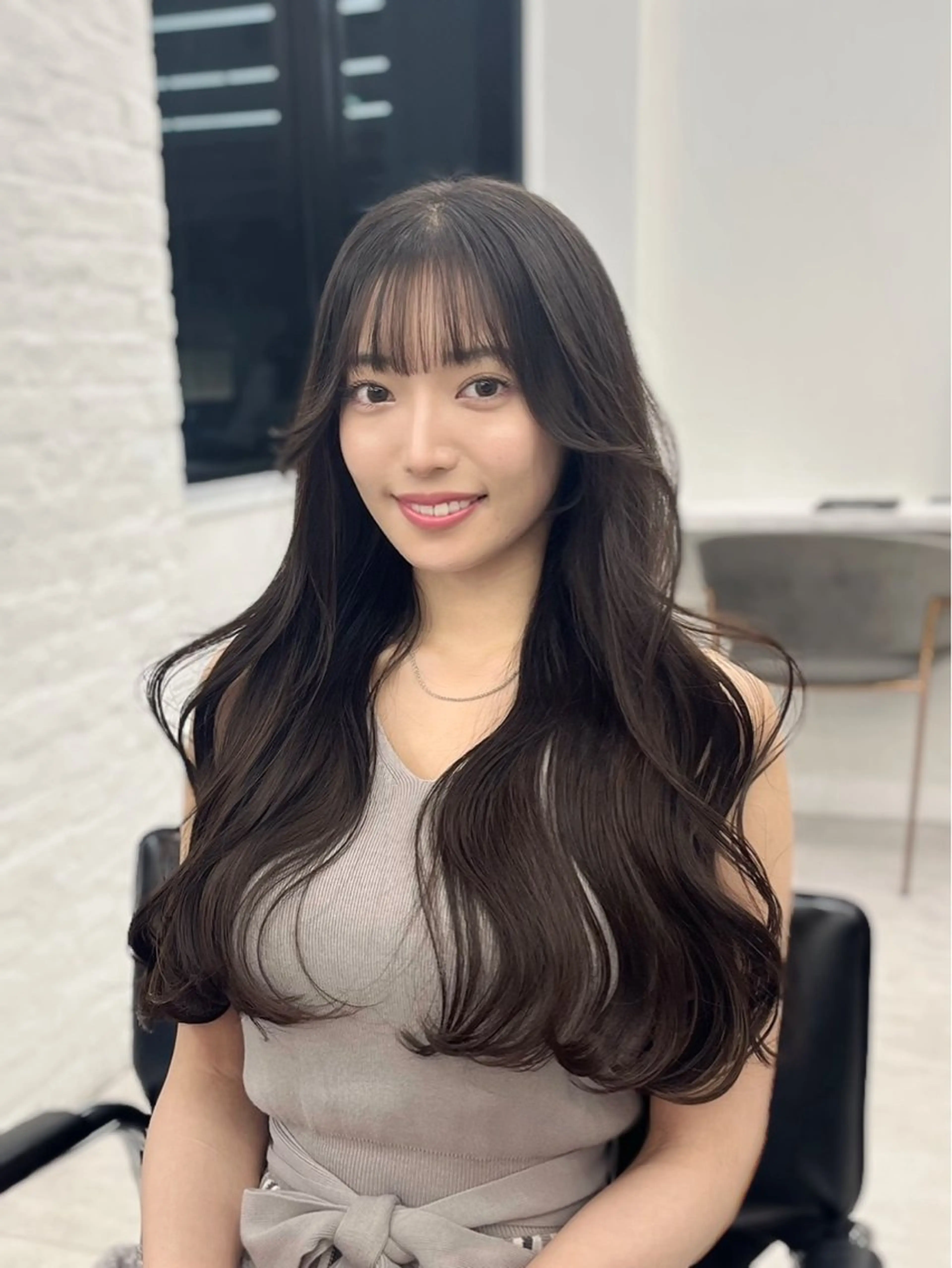セミロング カラー パーマ ヘアアレンジ メンズ メンズ韓国風 イルミナカラー 髪質改善 韓国風ヘア レイヤーカット 韓国ヘア×顔まわり 🇰🇷和知拓郎のヘアスタイル