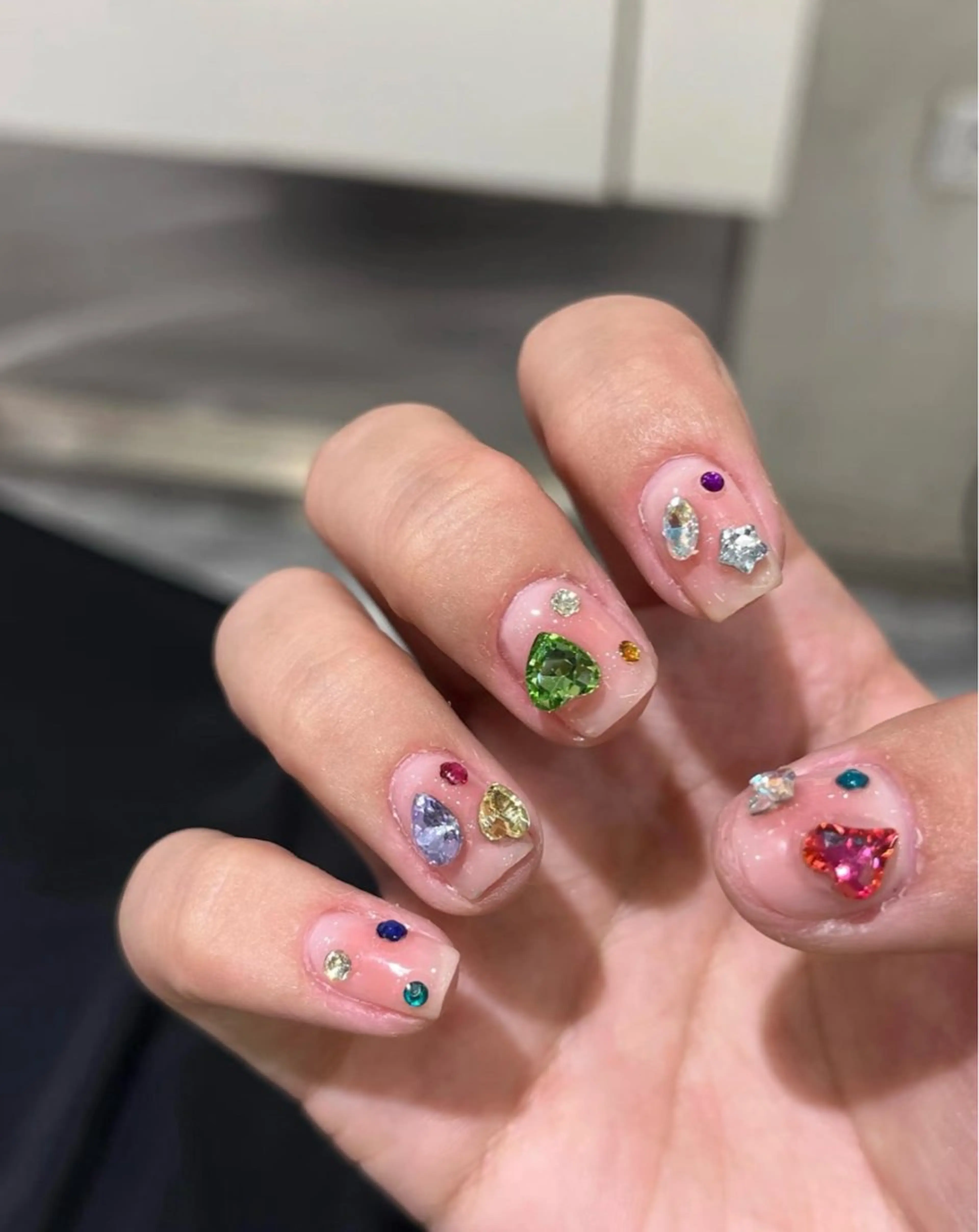 カラー ハンドネイル sunshine    Nailsalon所属・Miko 自宅Nail♥︎のネイルデザイン