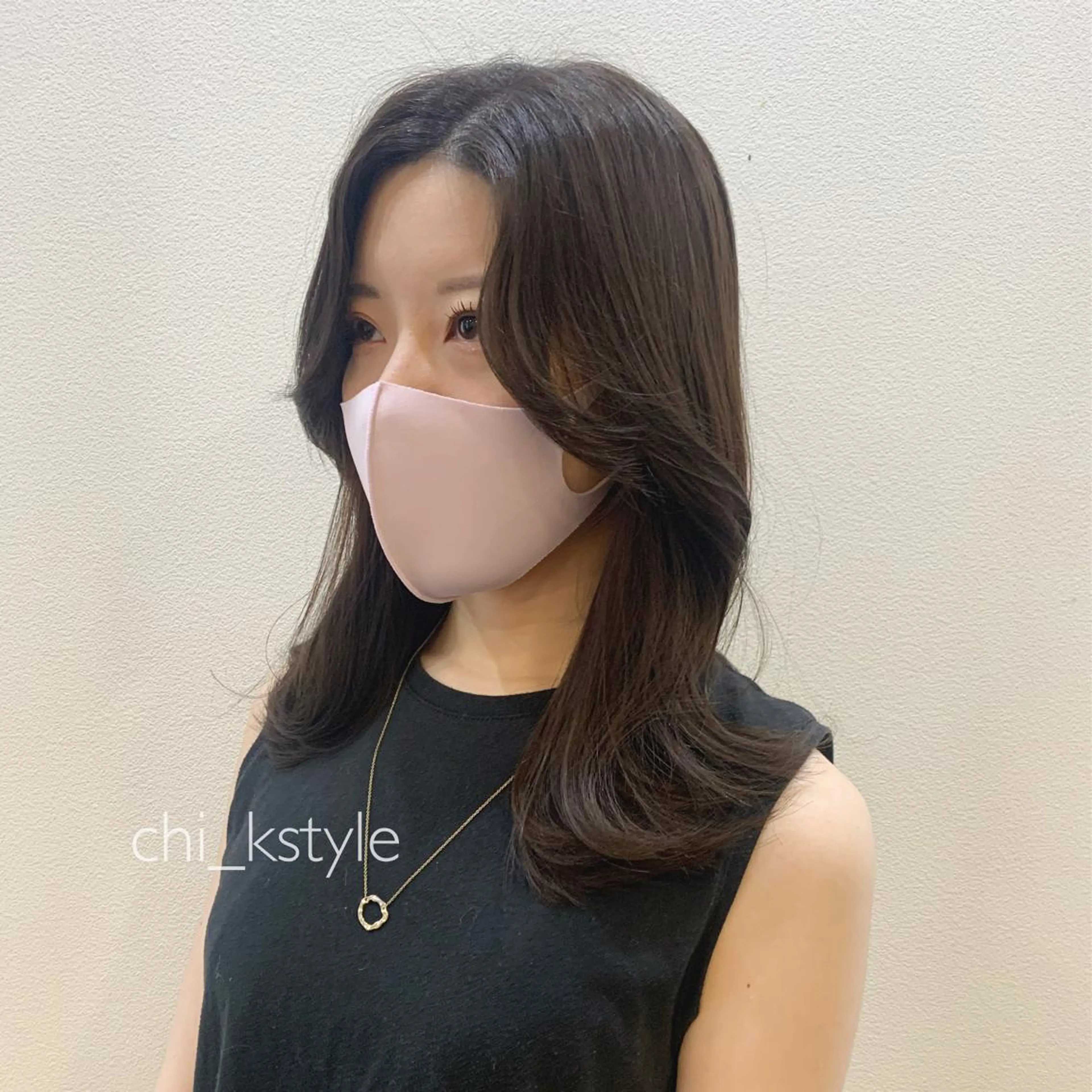 セミロング 現地韓国ヘア🇰🇷 Chisaki치사키のヘアスタイル
