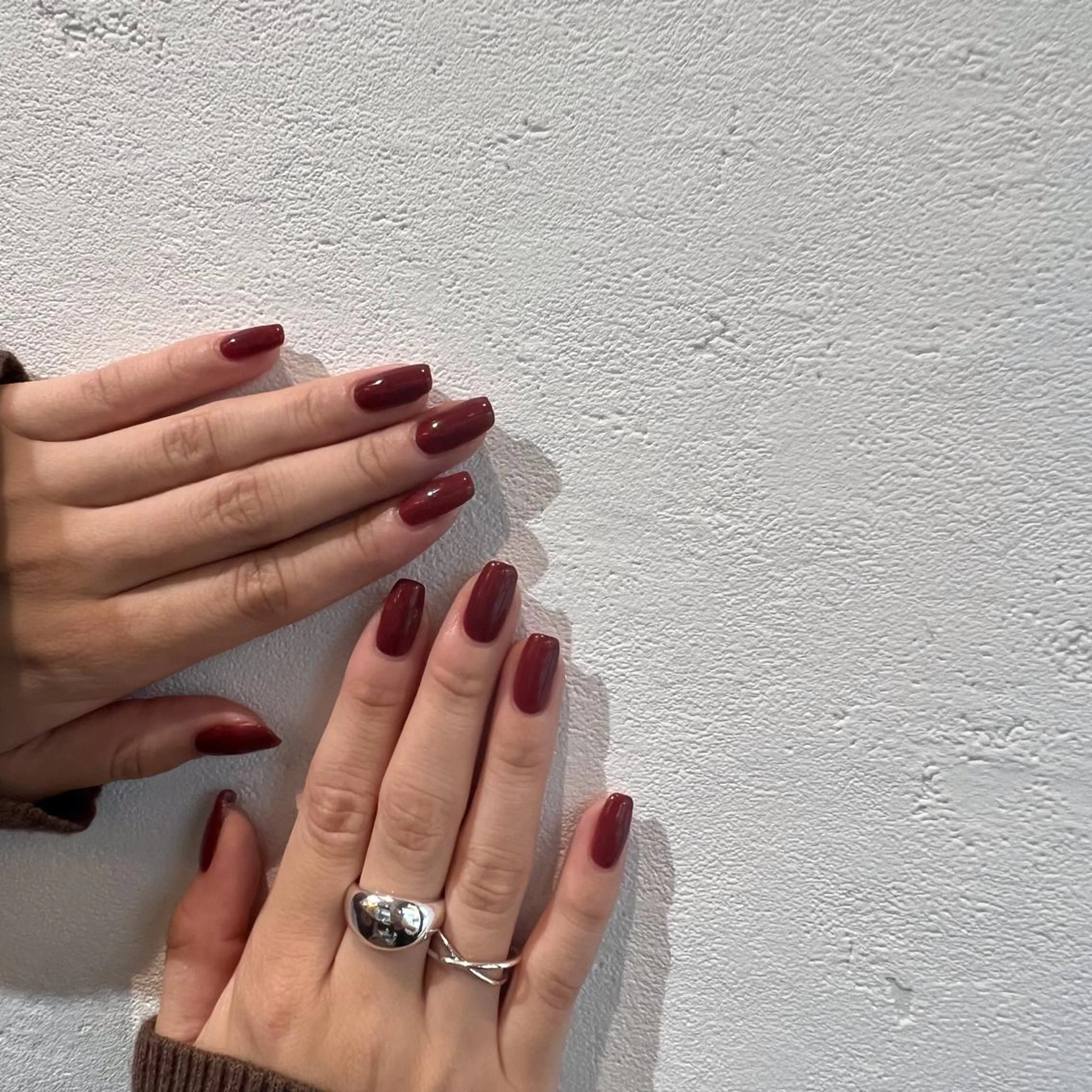 ネイル ボルドー シンプルネイル パラジェル登録サロン N°nail 立川のネイルデザイン