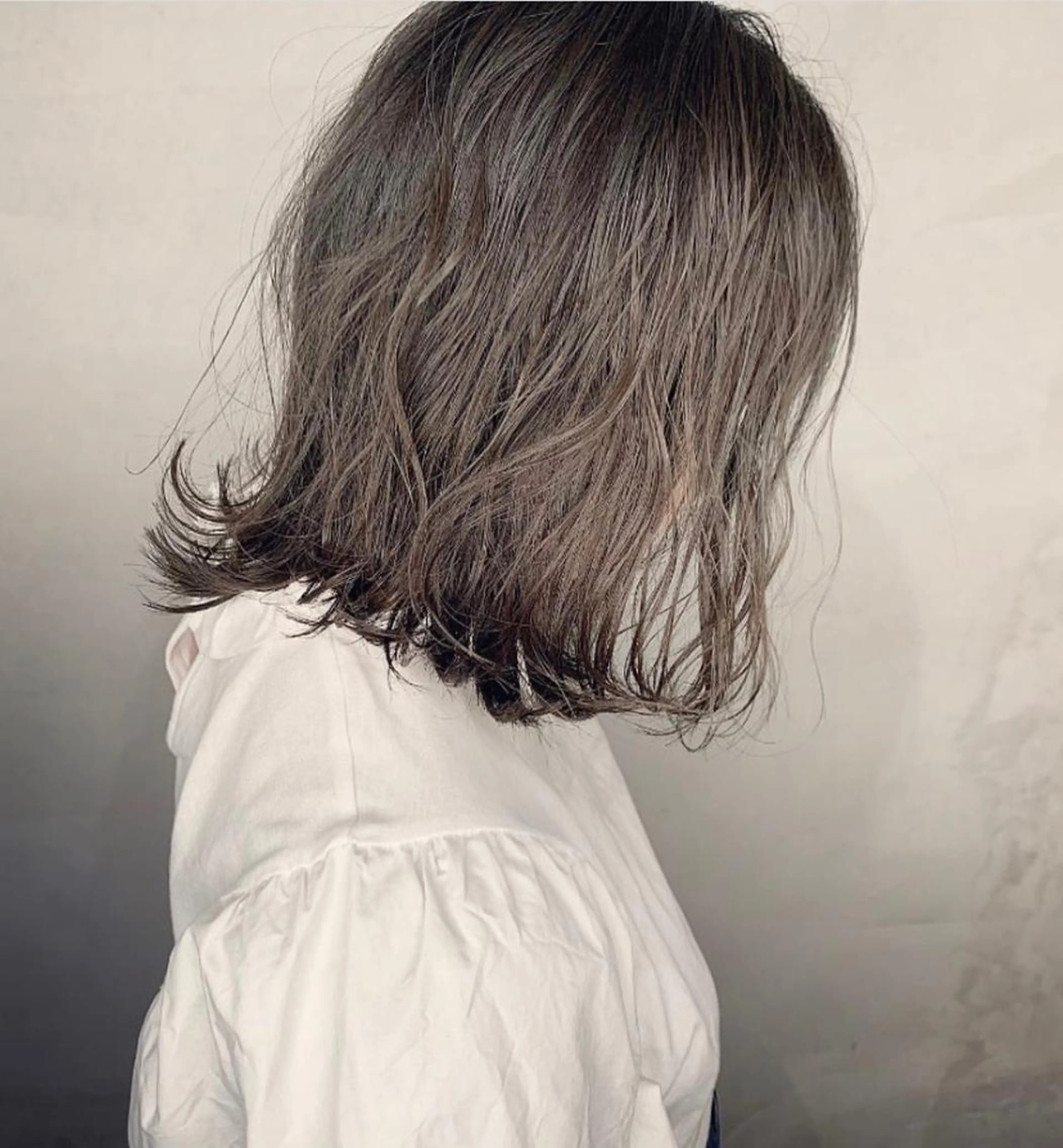 ミディアム カラー 侑茉 ユマのヘアスタイル