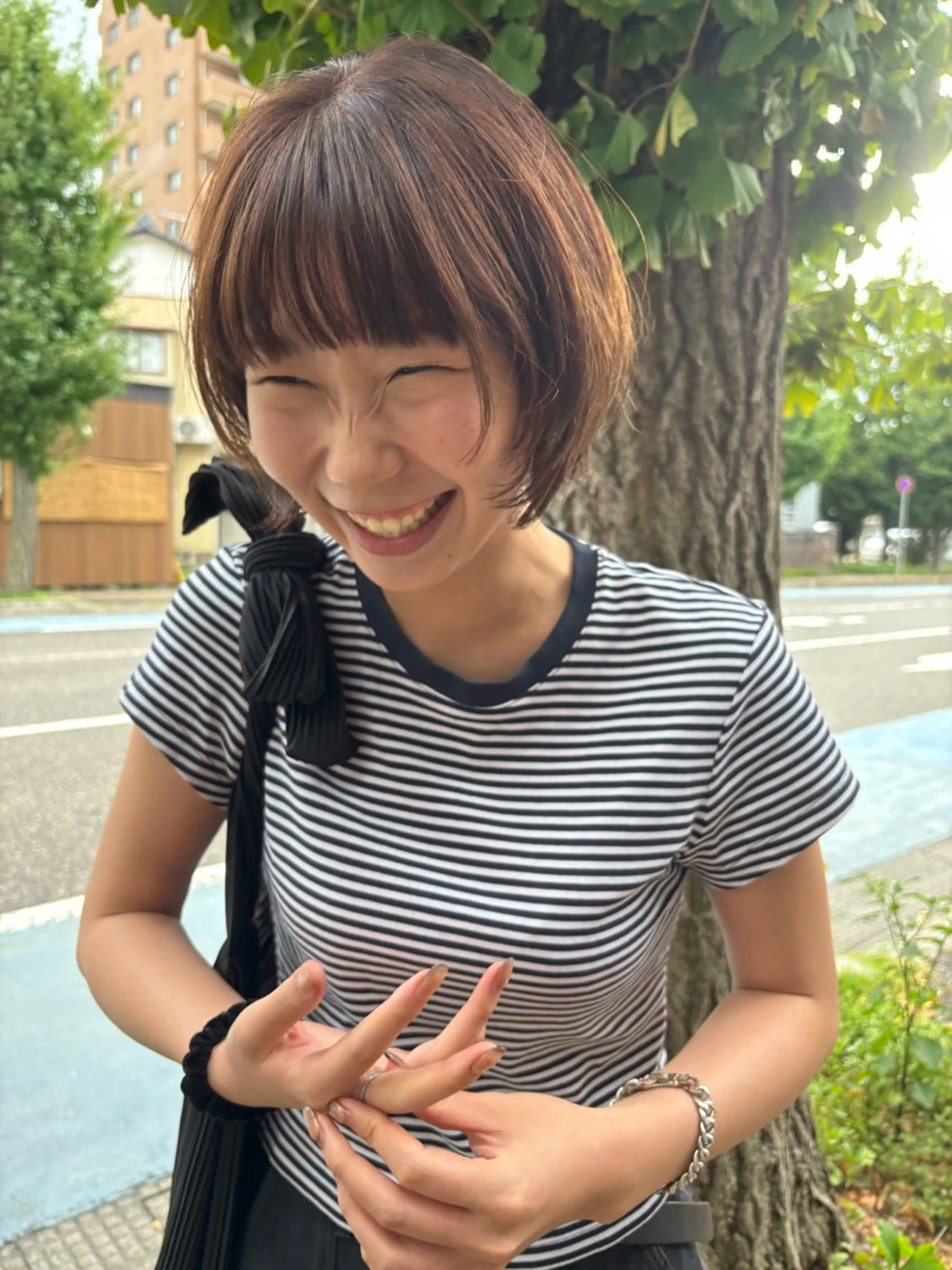 ショート カラー 小日向 沙織のヘアスタイル