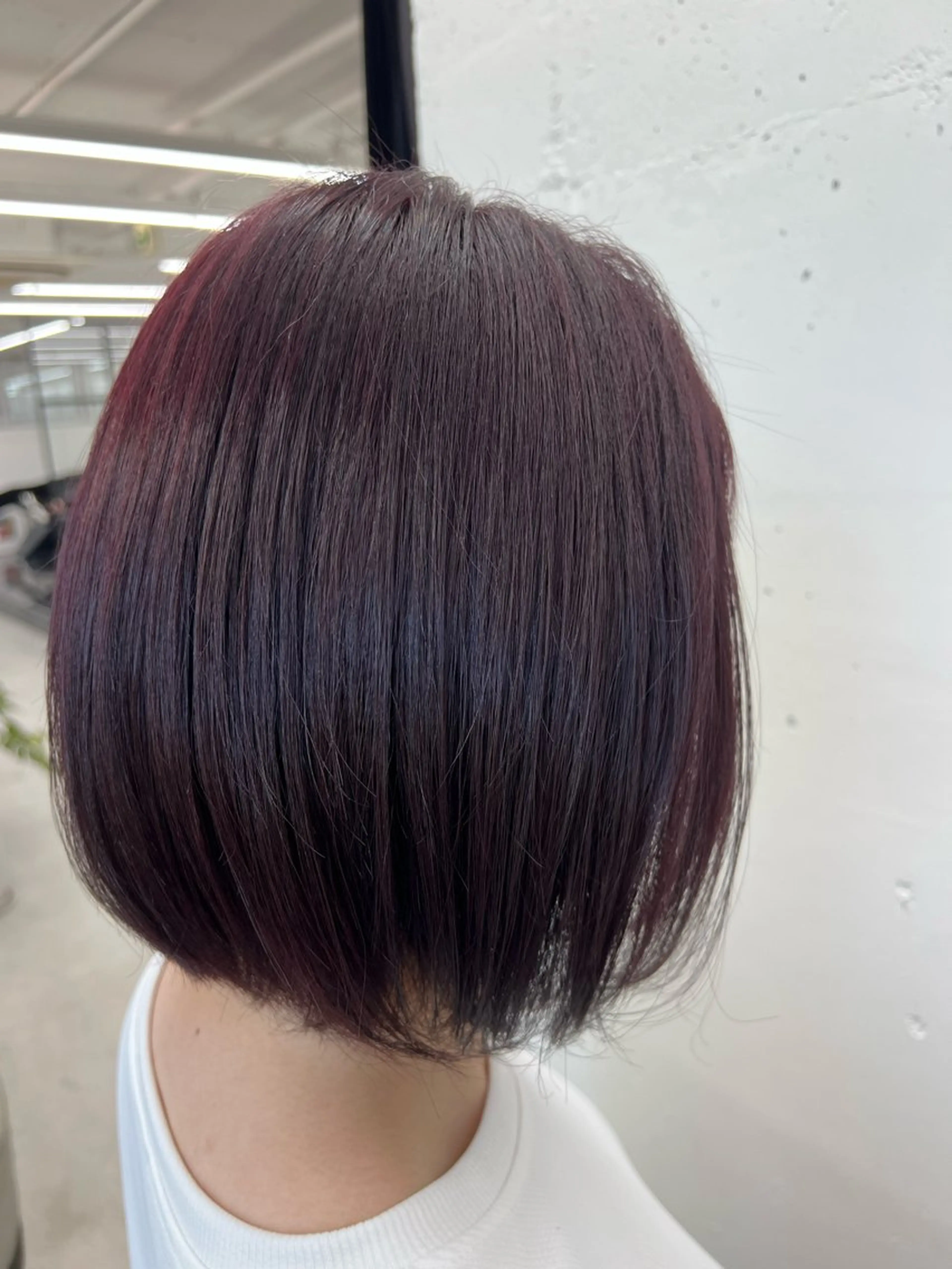 ショート カラー パープルカラー ボブ ショートヘア ヘアカラー トリートメント あすか JILLSTUDIOのヘアスタイル