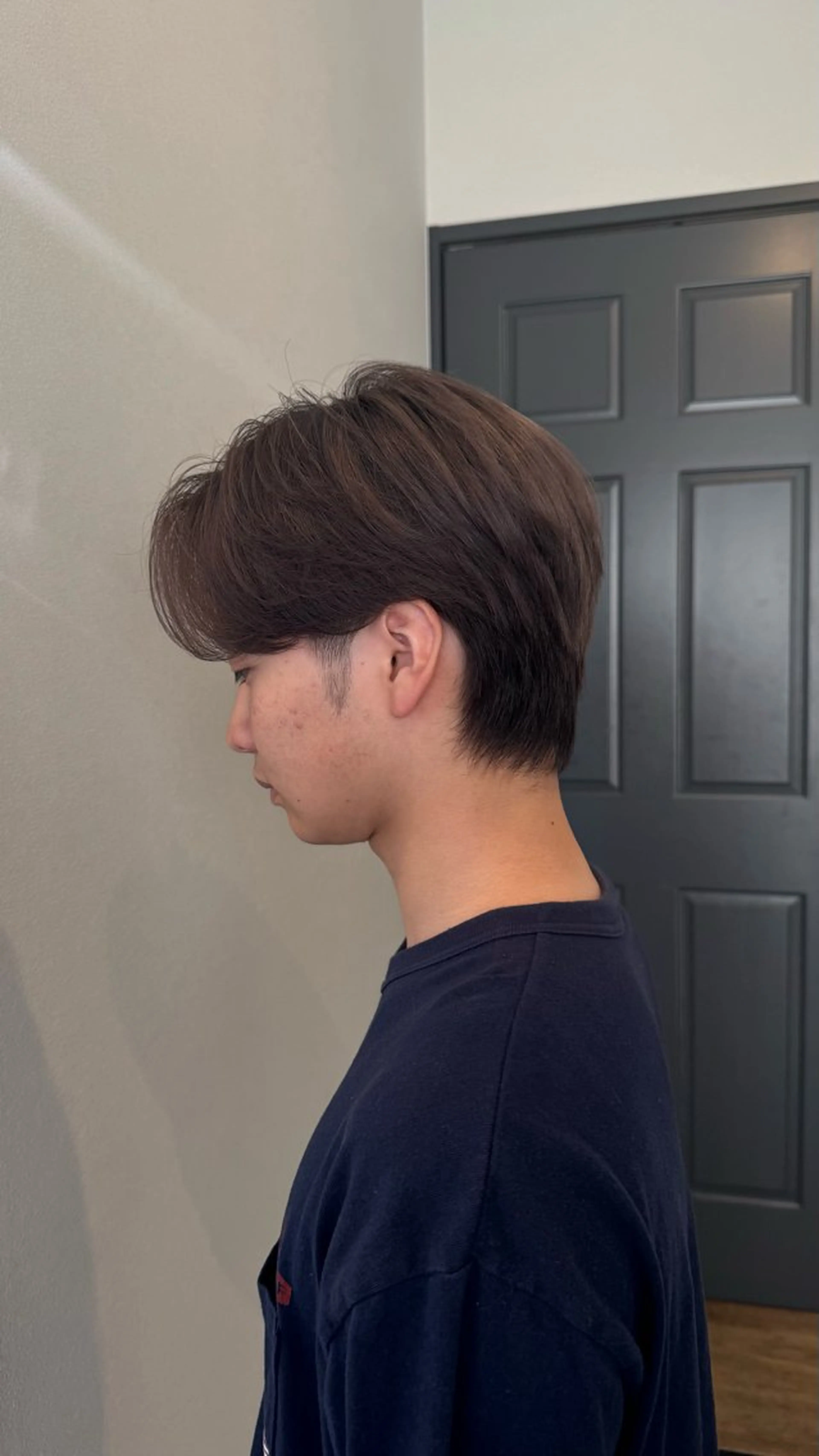 パーマ メンズ センターパート メンズパーマ カット パーマ カノエ博多ミスト店 /桃花のヘアスタイル