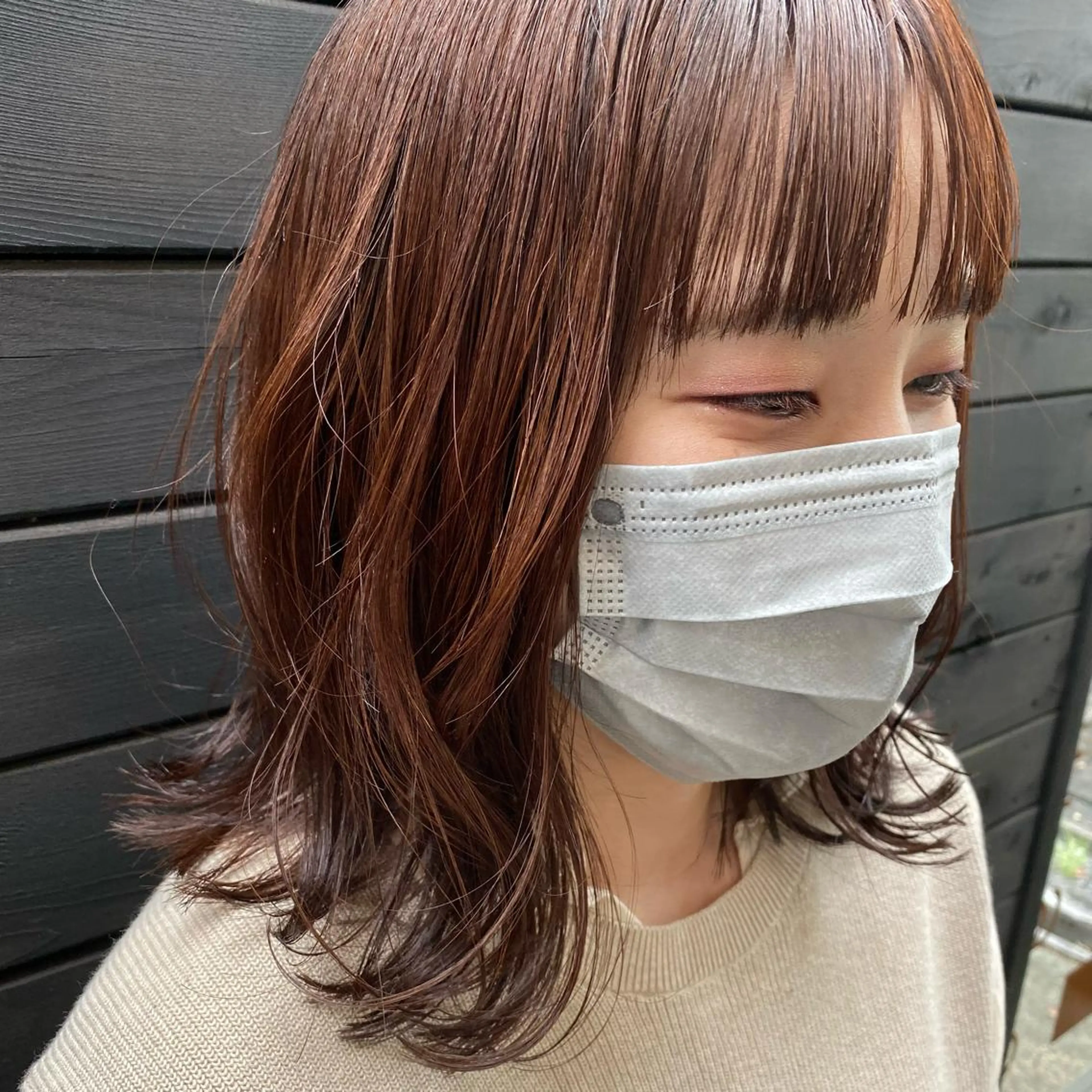 ミディアム カラー ベージュカラー ブラウンカラー ブラウンベージュ 高橋 舟太郎のヘアスタイル