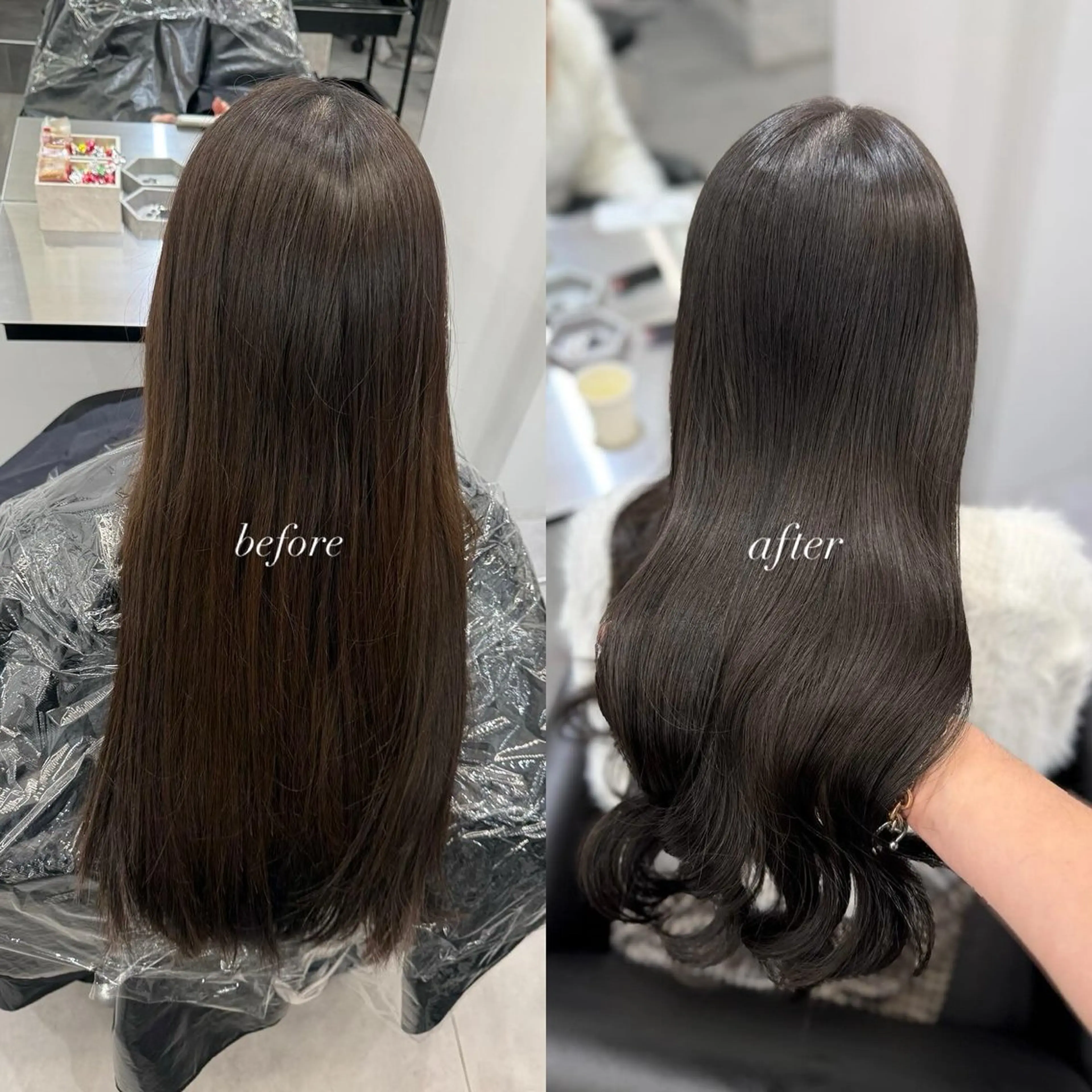 ロング カット ヘアカラー トリートメント 髪質改善× ブリーチなしyutoのヘアスタイル