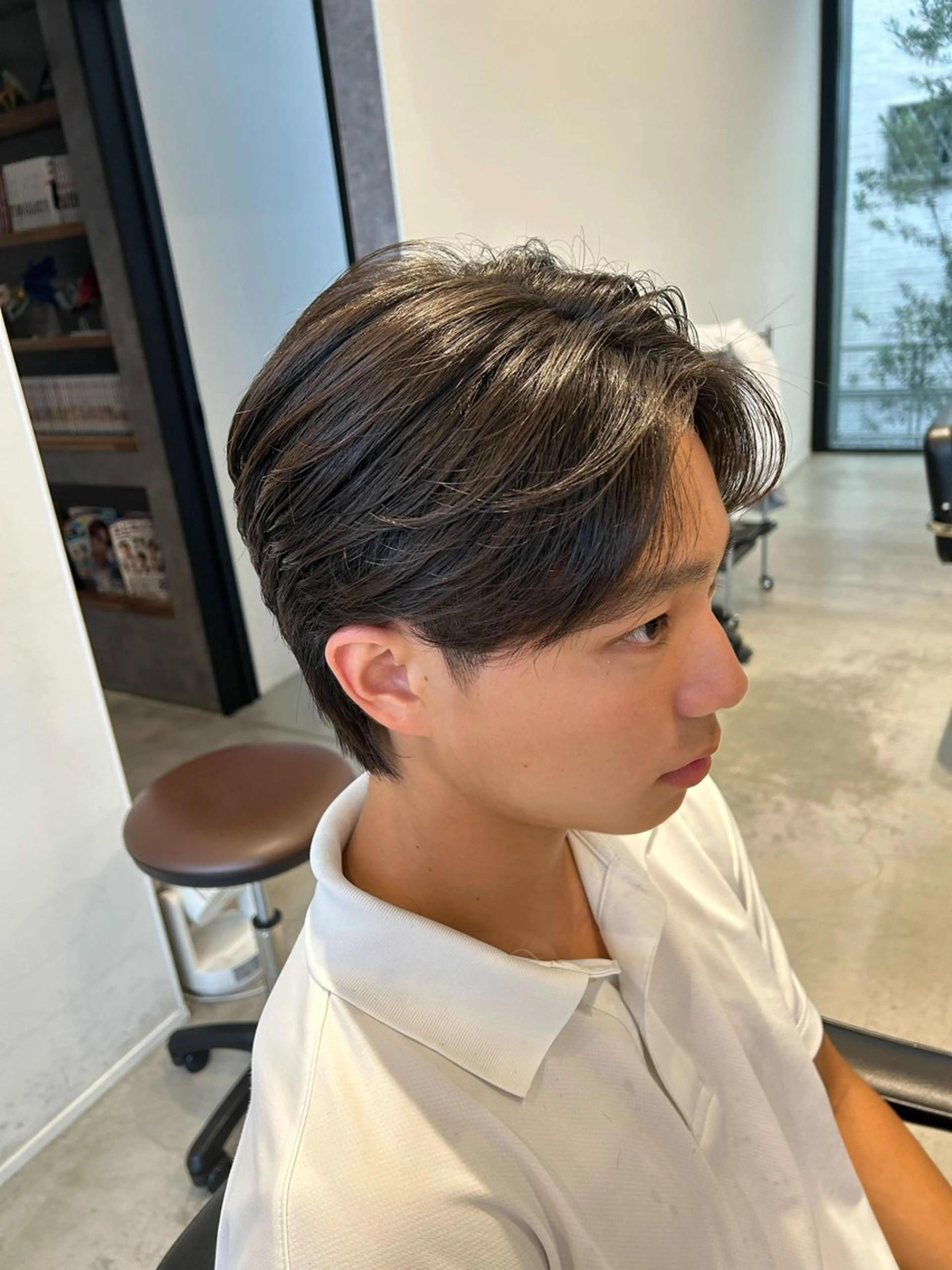 ショート メンズ センターパート カット Men's BUCK所属・色気と品の出るカット /玉城　吹武稀のヘアスタイル