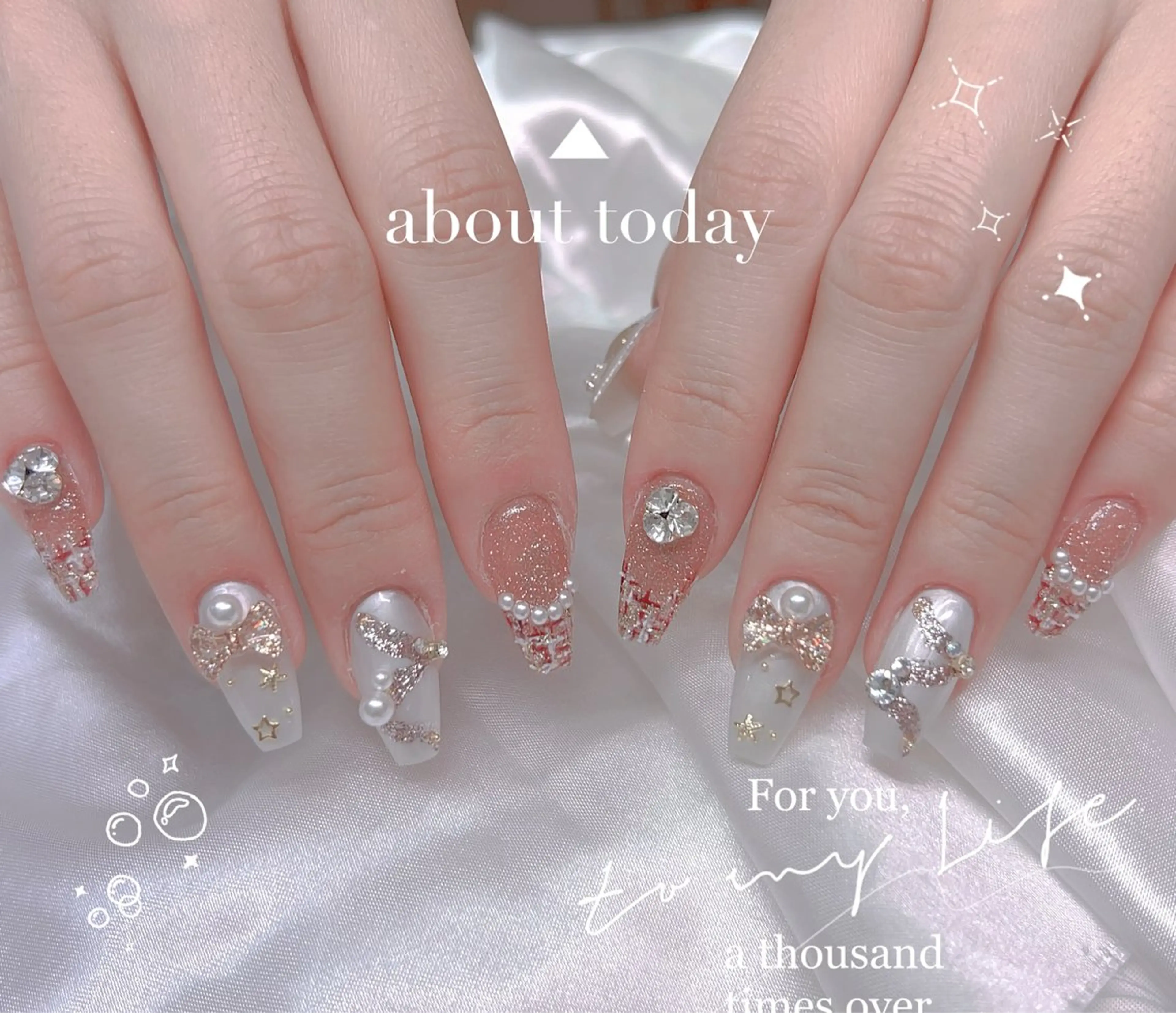 ネイル 韓国ネイル ハンドネイル 【長さ出し】 IRIS NAILのネイルデザイン