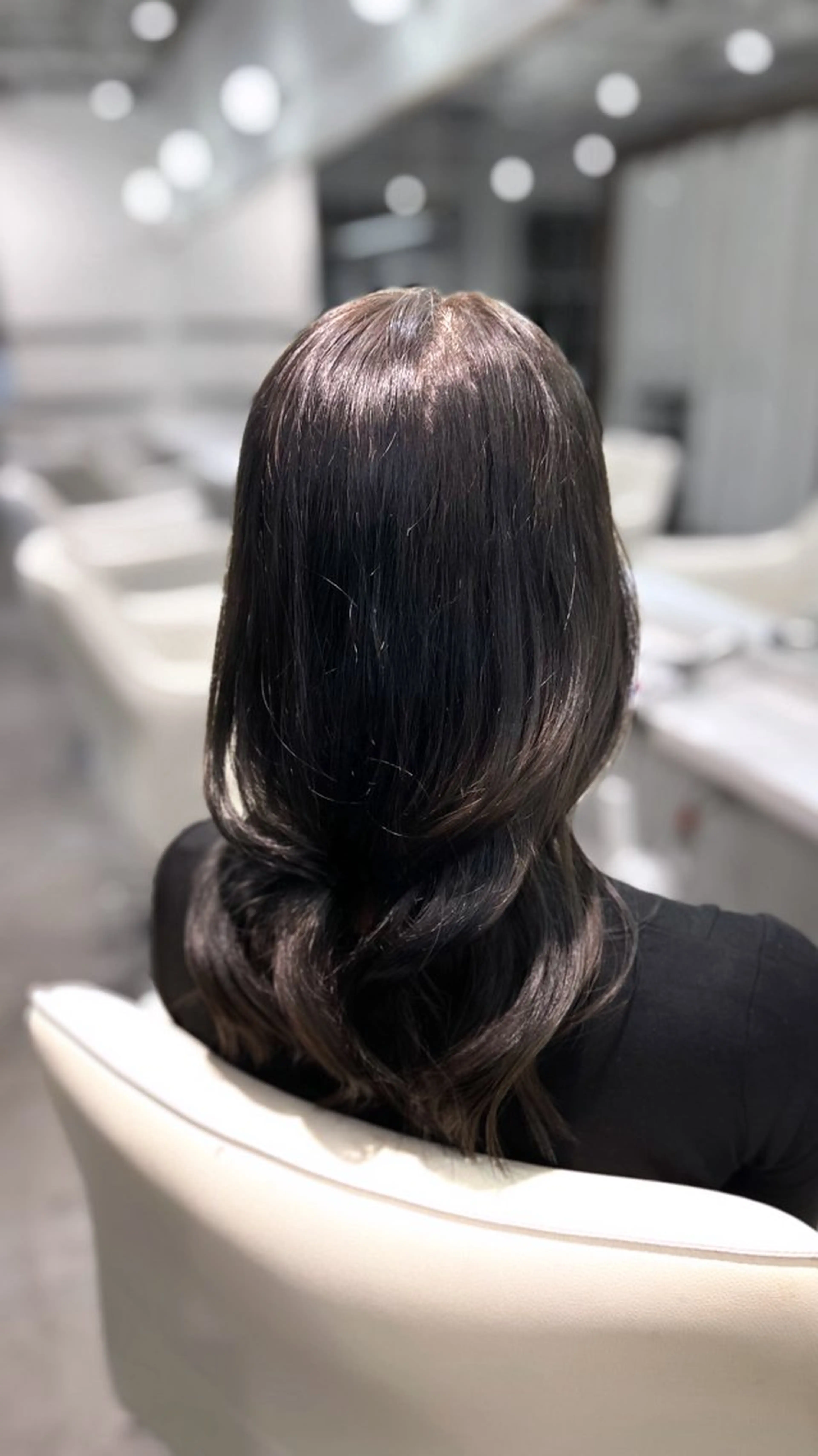 セミロング カット ヘアカラー レイヤー ／マッキーのヘアスタイル