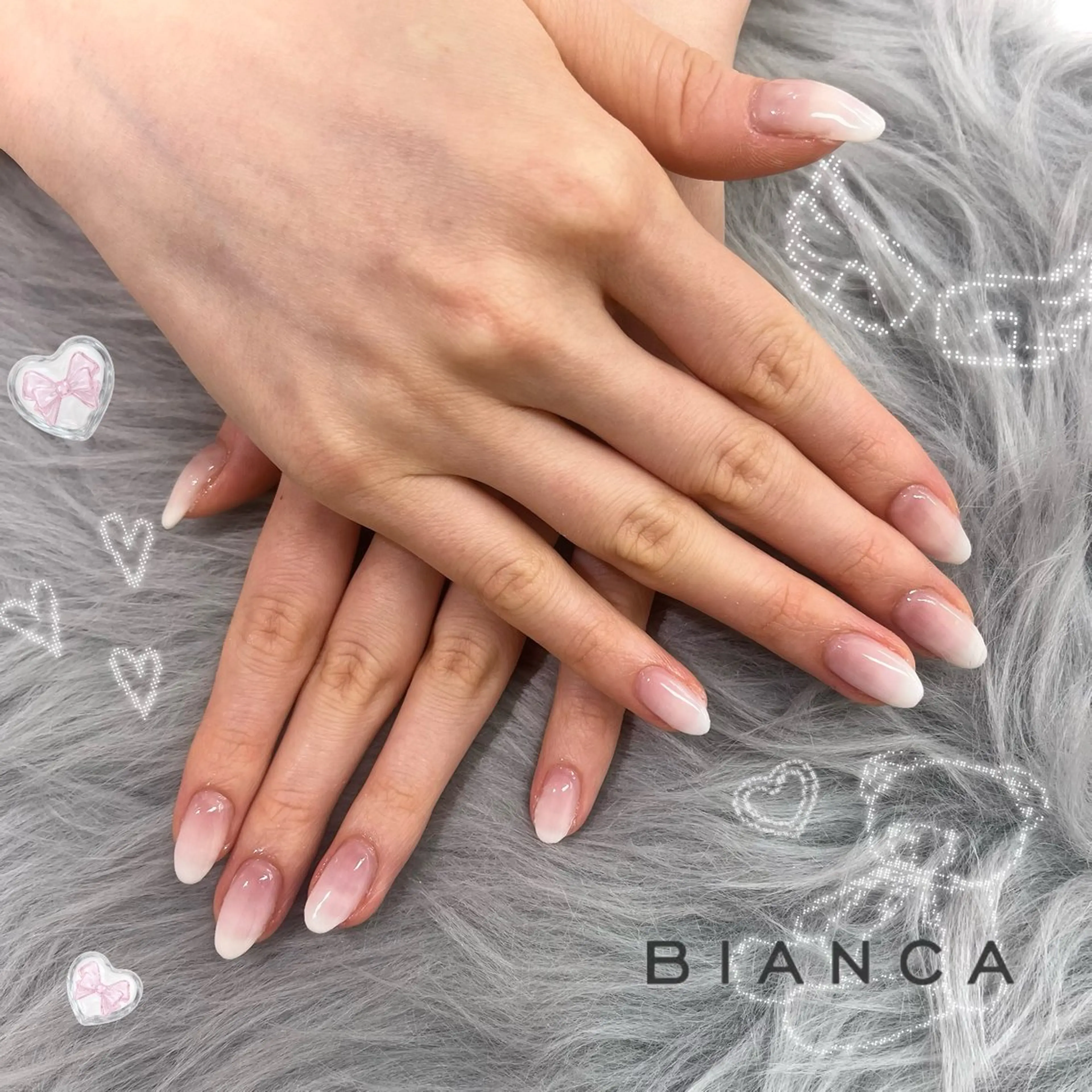 ネイル ハンドネイル Bianca 横関 野々香.｡.:*☆のネイルデザイン