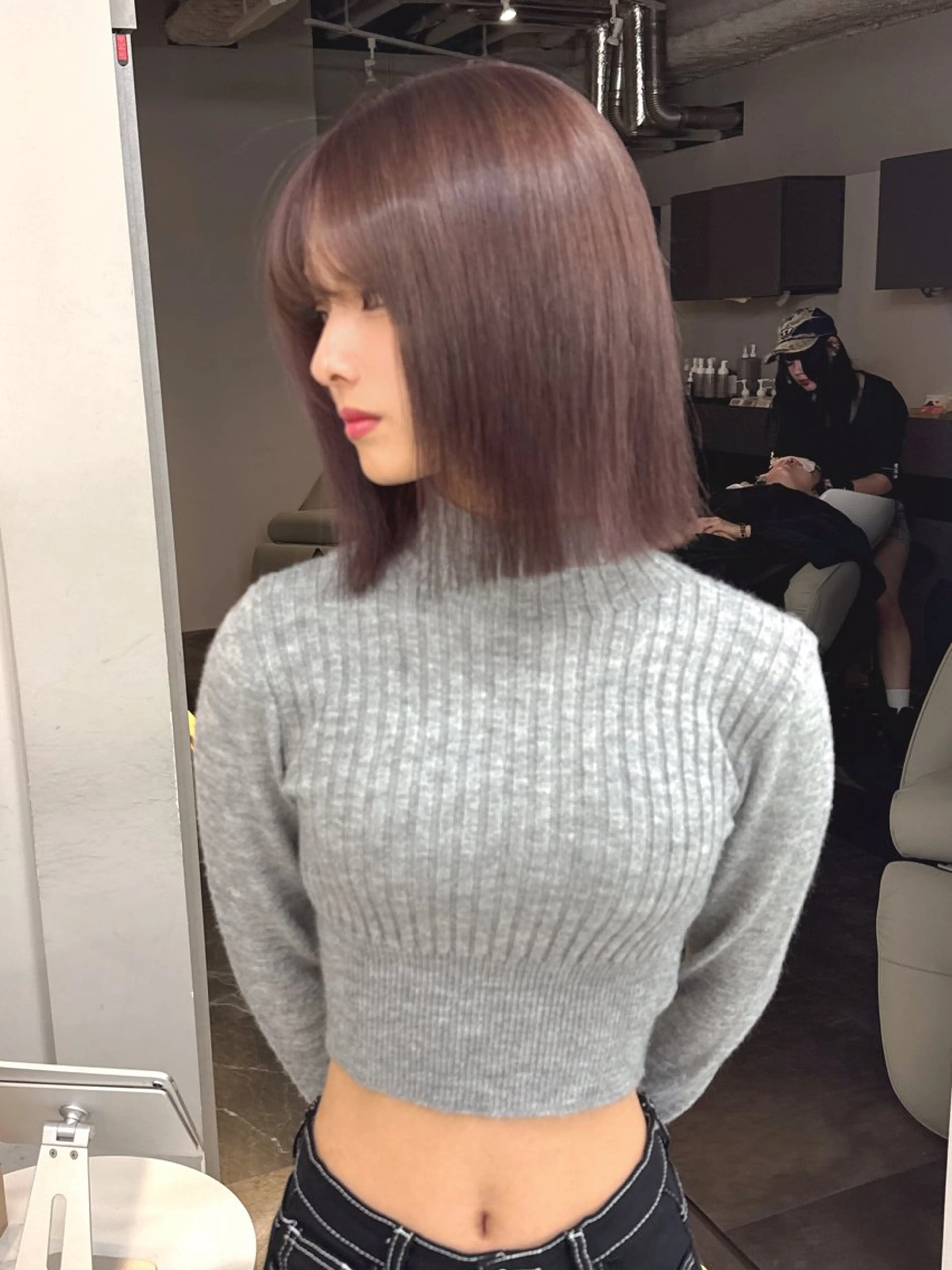 ショート カラー ヘアカラー ヘアセット 栄美容師 ケントのヘアスタイル