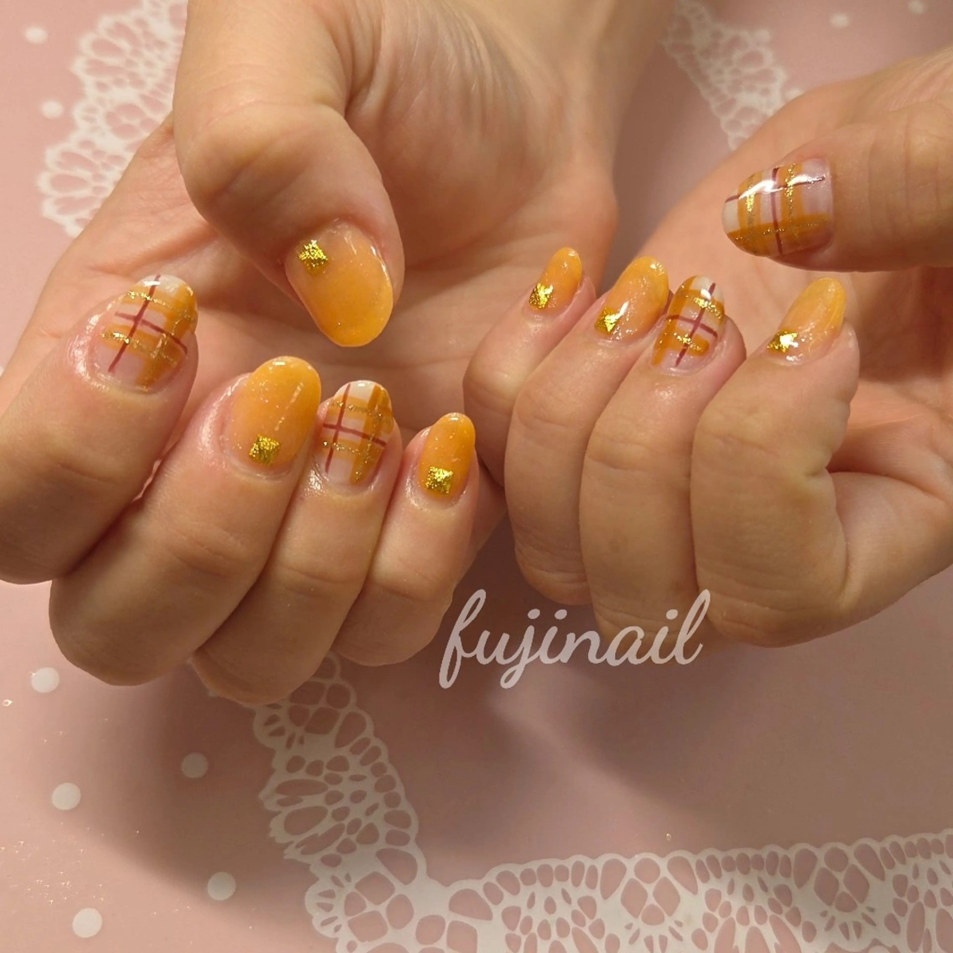 ネイル アートネイル 持ち込み fujinail(バーバーフジノ)所属・藤野 智美のネイルデザイン
