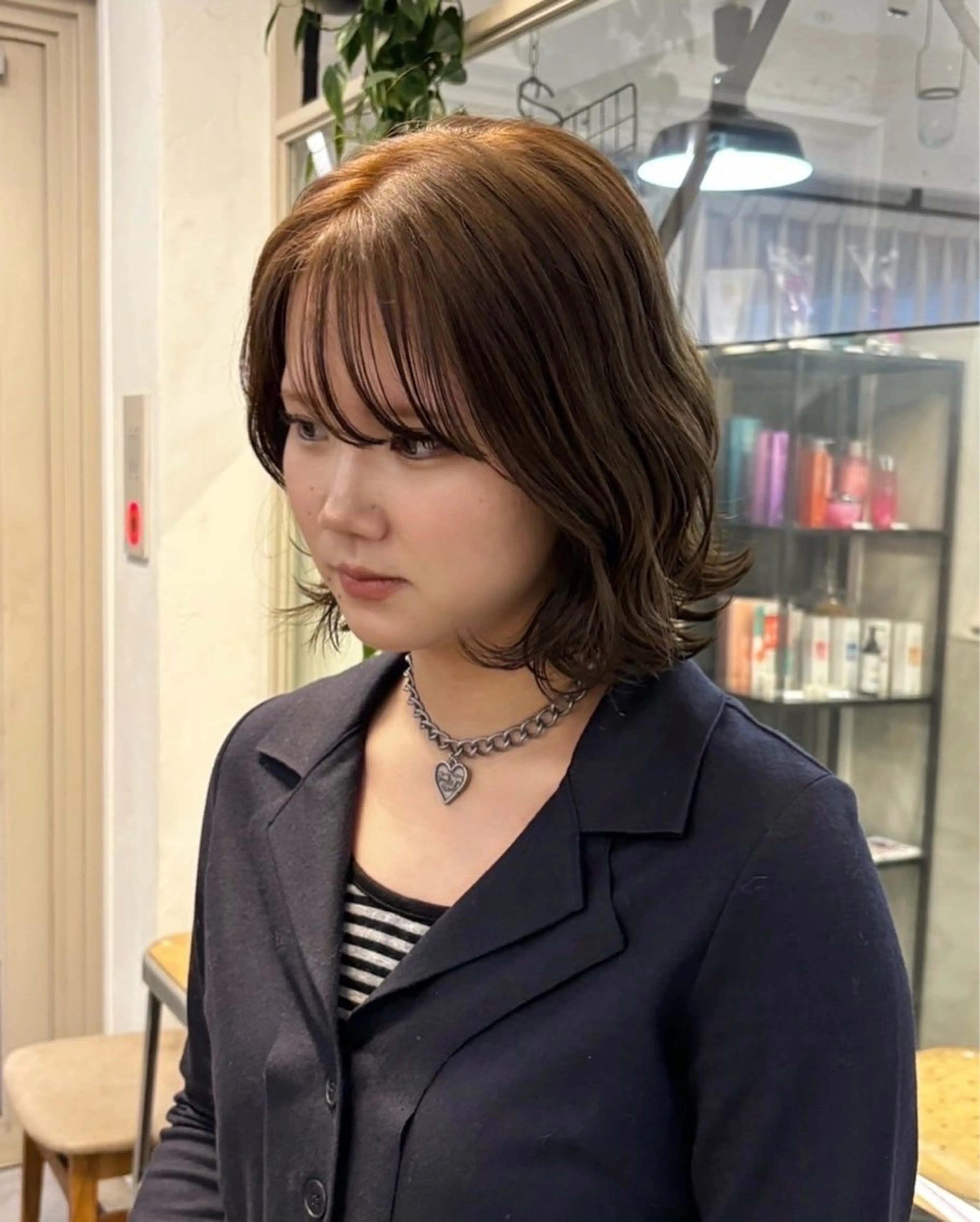 ショート カラー カット ヘアカラー オリーブ/縮毛🐇 Natsuno🩰のヘアスタイル