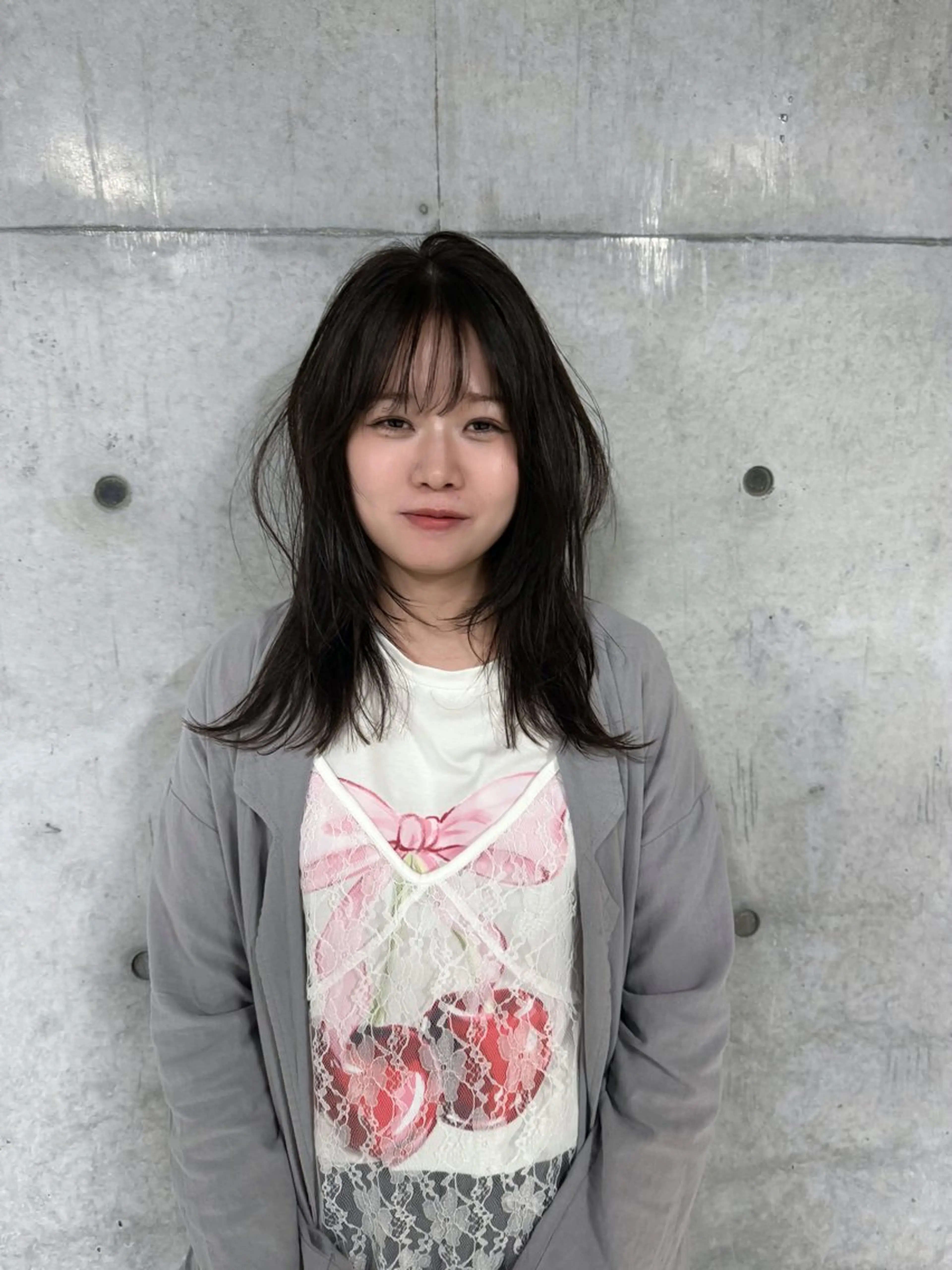セミロング カラー アッシュ ベージュカラー ブリーチ 透明感カラー グレージュ カット ヘアカラー 日本一丁寧なカット/ 小林輝🍀︎のヘアスタイル