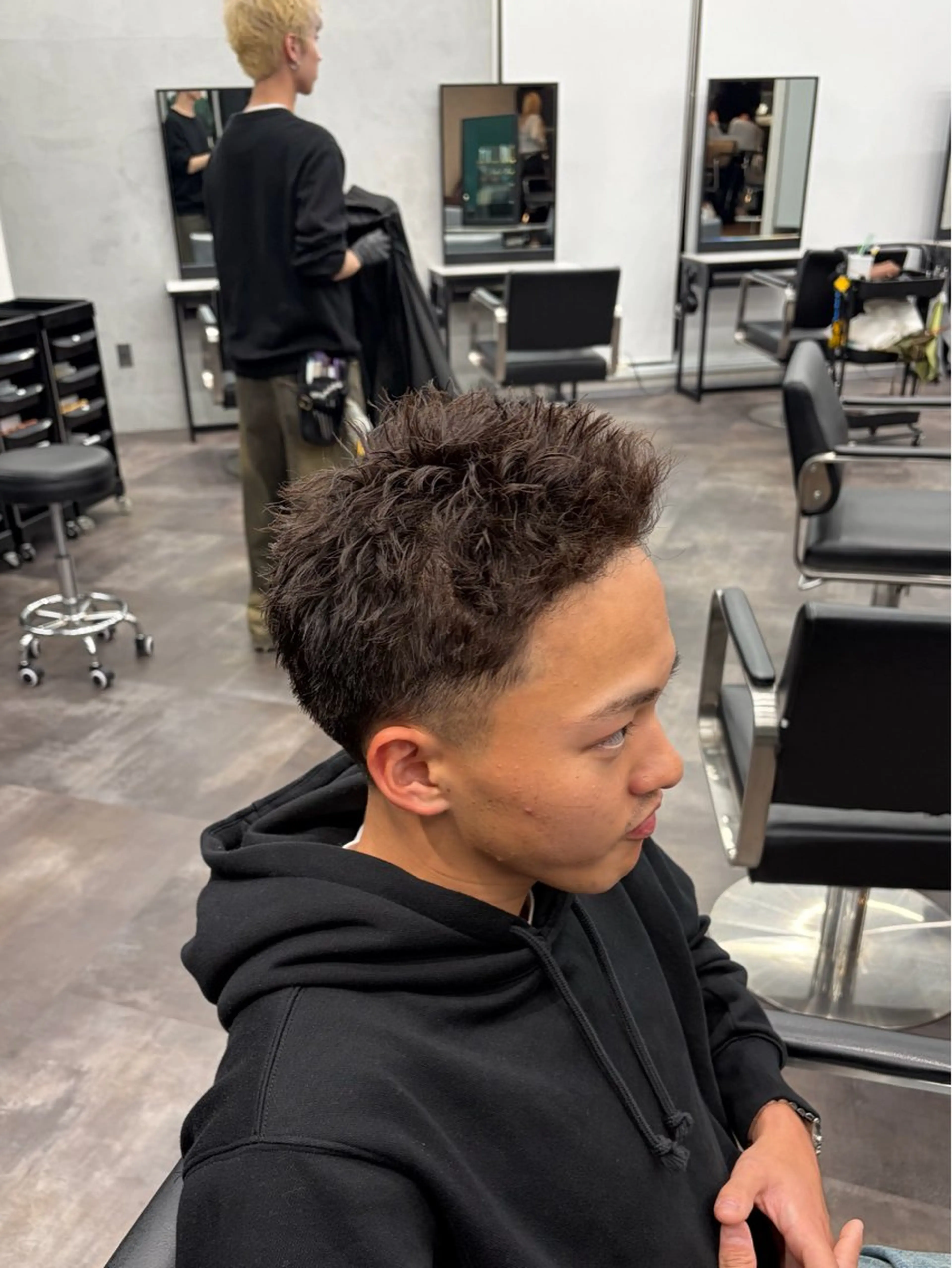 ショート パーマ メンズ カット パーマ メンズ特化🔥　齋藤 航のヘアスタイル