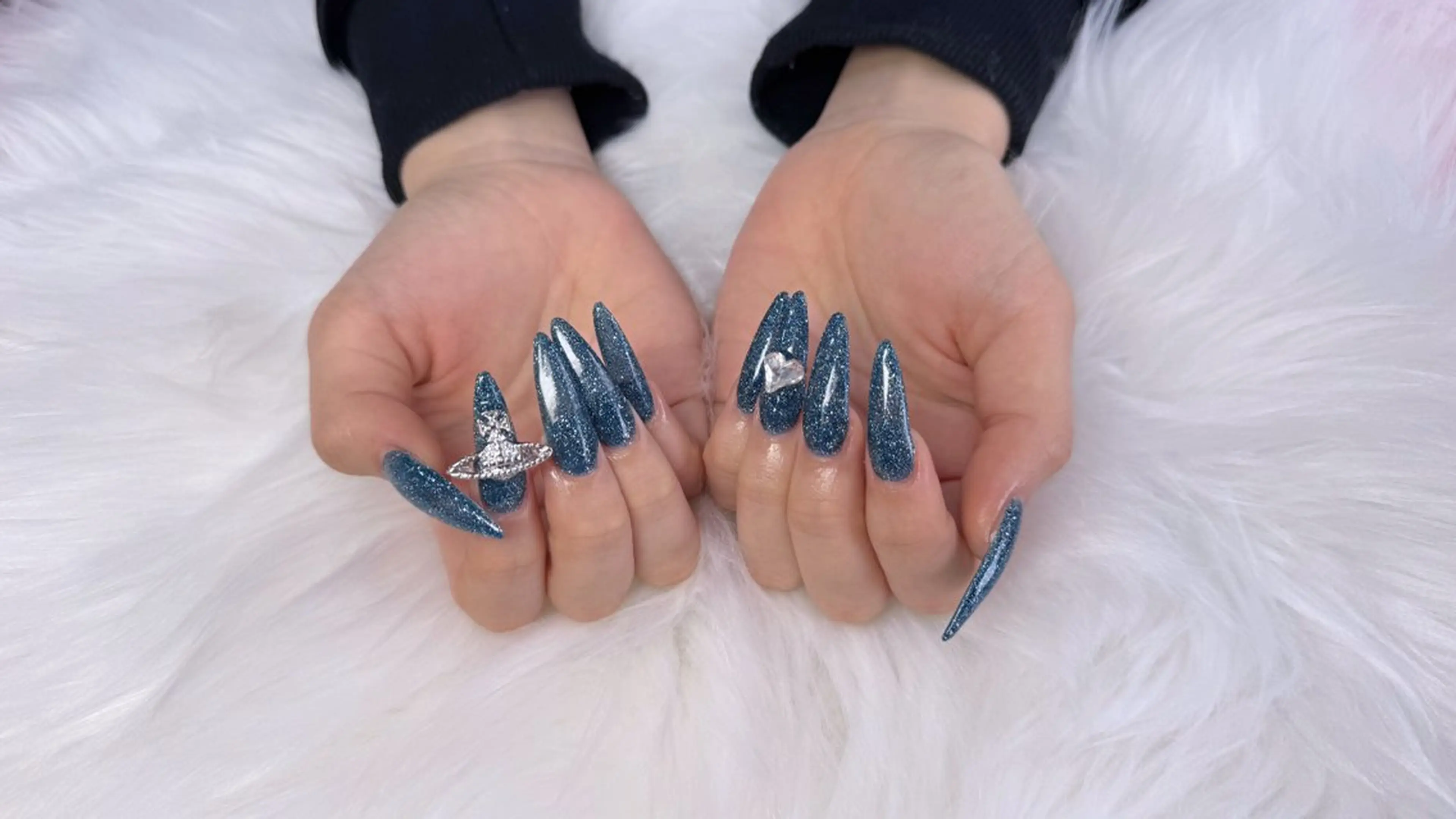 ネイル ハンドネイル ハンドケア 🎀うかん 🎀チップ長さ出しのネイルデザイン