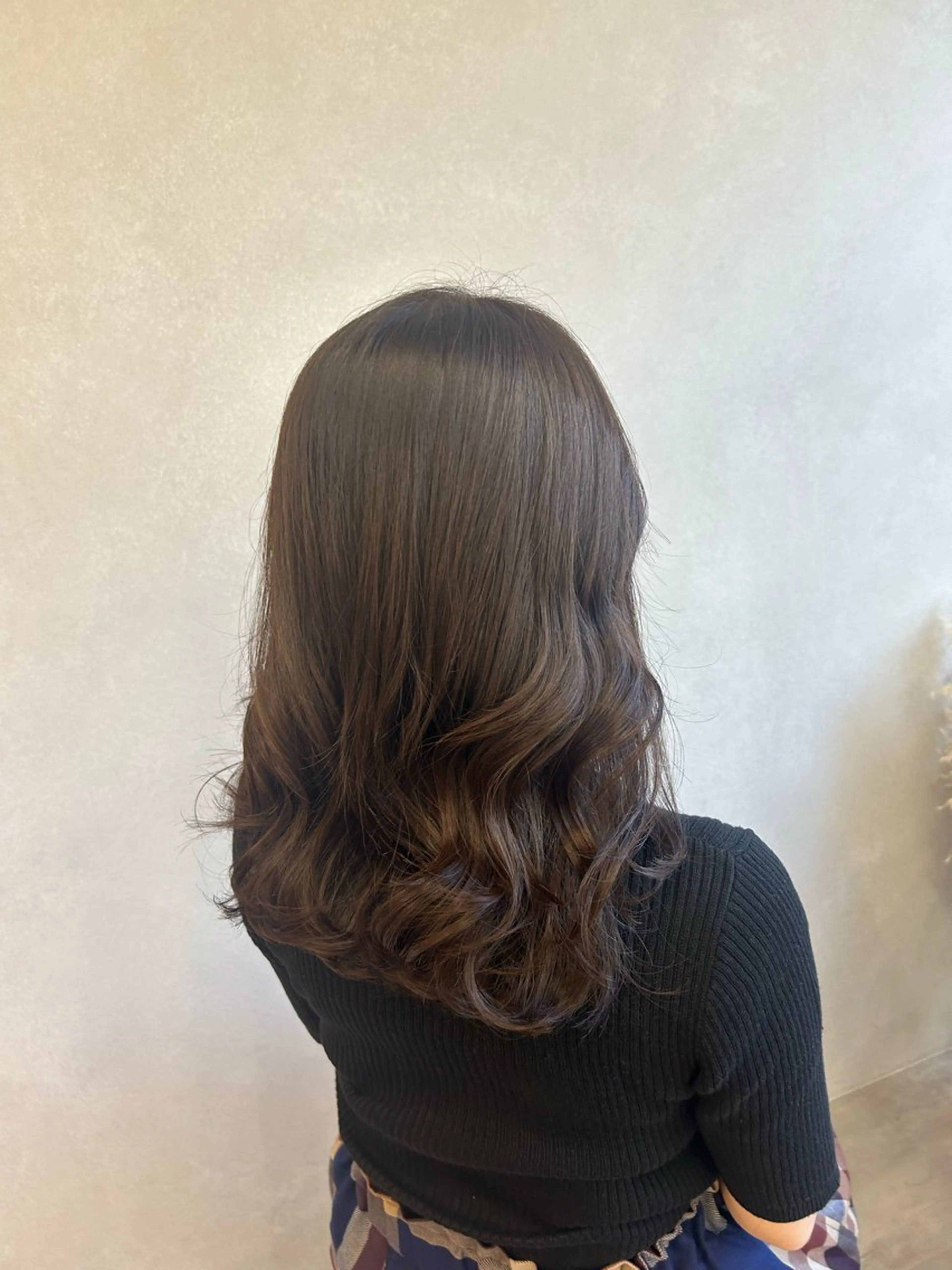 セミロング カラー ベージュカラー 透明感カラー オリーブベージュ ヘアカラー トリートメント 暖色･似合わせカラー (廣石沙英🎀)のヘアスタイル