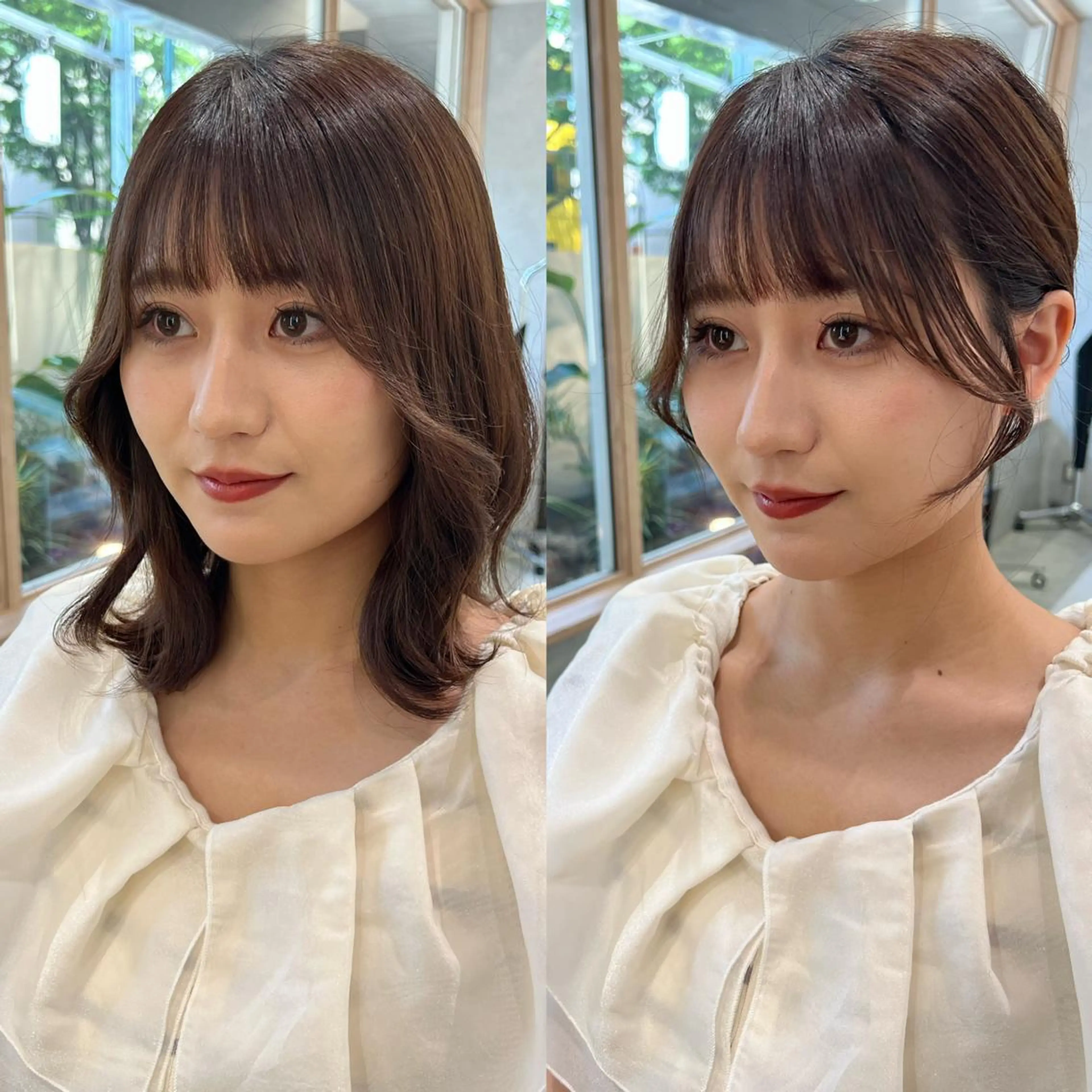 セミロング 顔周り🇰🇷韓国 レイヤー/いづみ💞のヘアスタイル