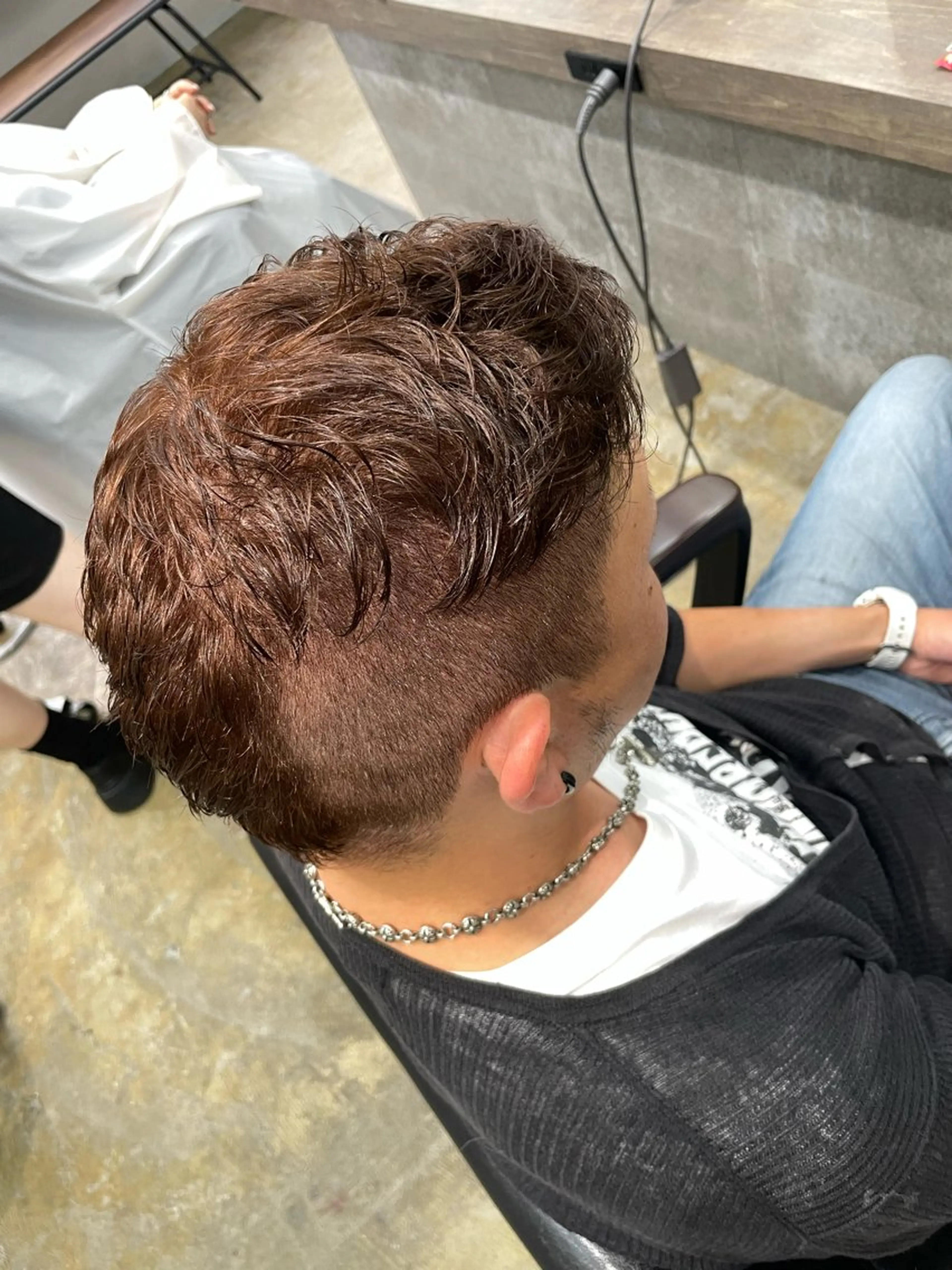 カラー メンズ メンズブリーチ ブリーチ ブラウンカラー ブリーチなしカラー ヘアカラー ブレンバイドット所属・ニュアンスカラー/ 🫧レミ(坊主)のヘアスタイル