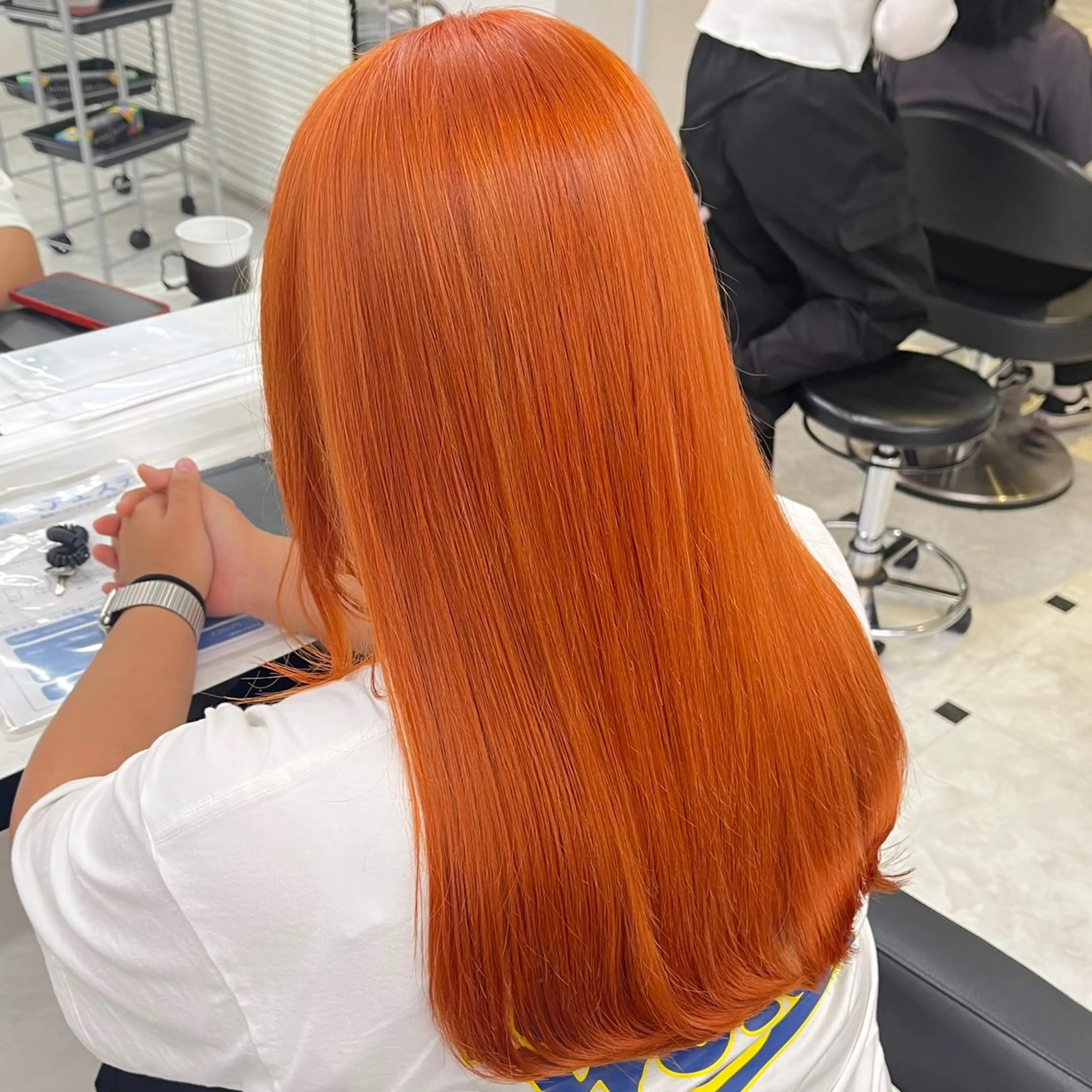 ミディアム カラー ヘアアレンジ 🍒透明感カラー🌨 🥕ハイトーンカラーのヘアスタイル