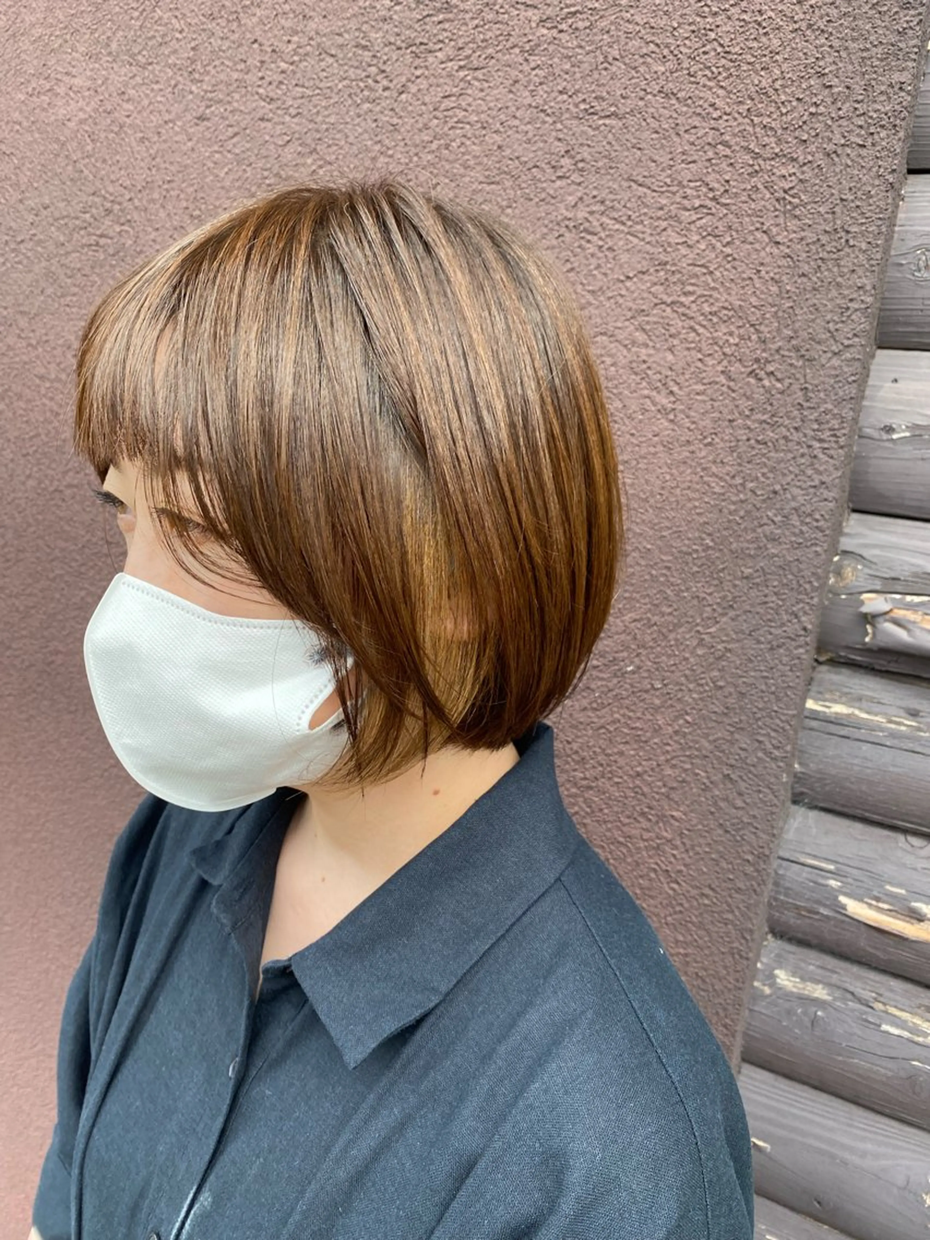 ショート カラー ベージュカラー ミルクティーベージュ カット ヘアカラー トリートメント air flow   another lagoon所属・尾﨑 柊磨のヘアスタイル