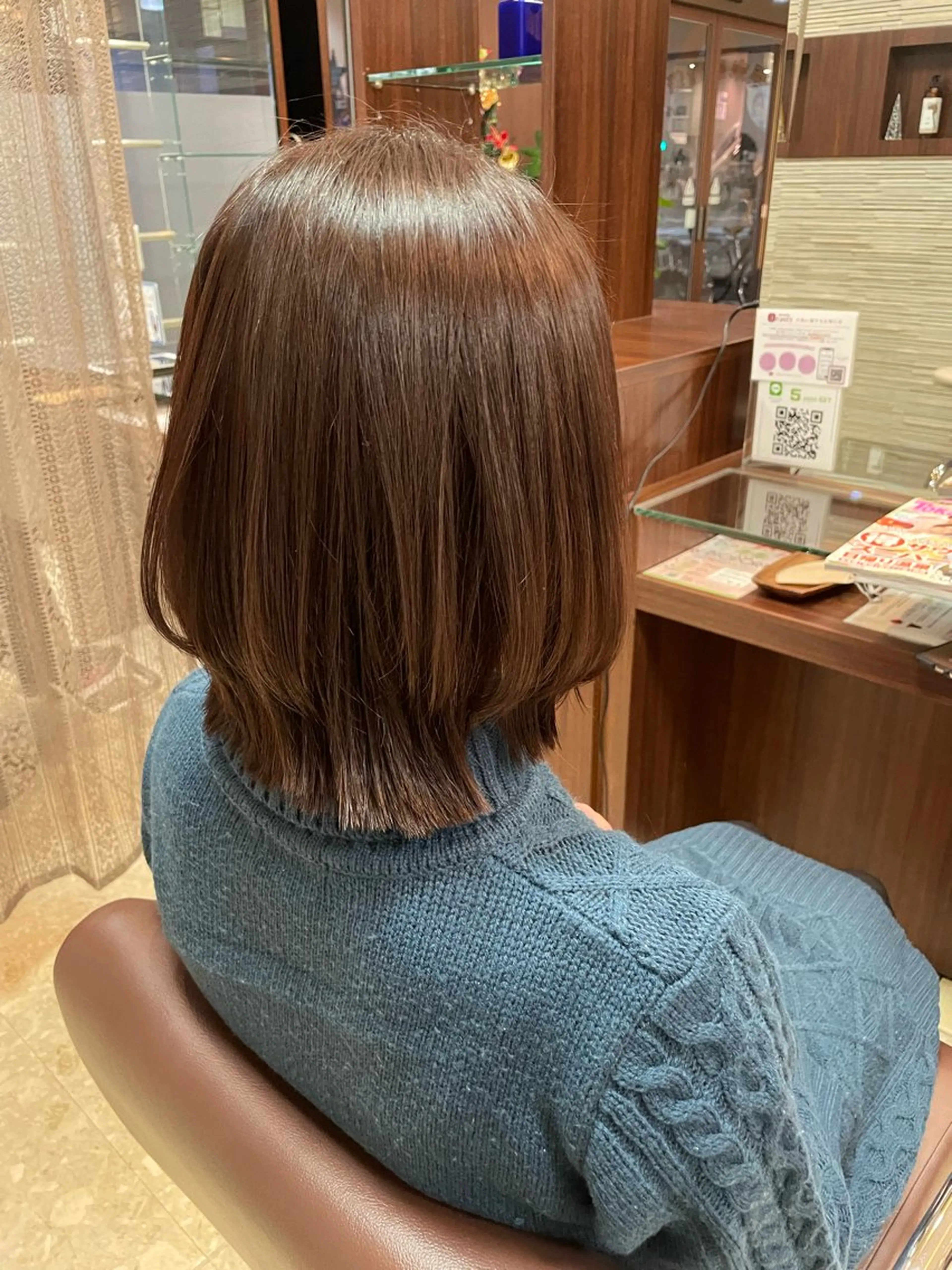 ミディアム ボブ くびれヘア 佐藤 由依/韓国ヘアのヘアスタイル