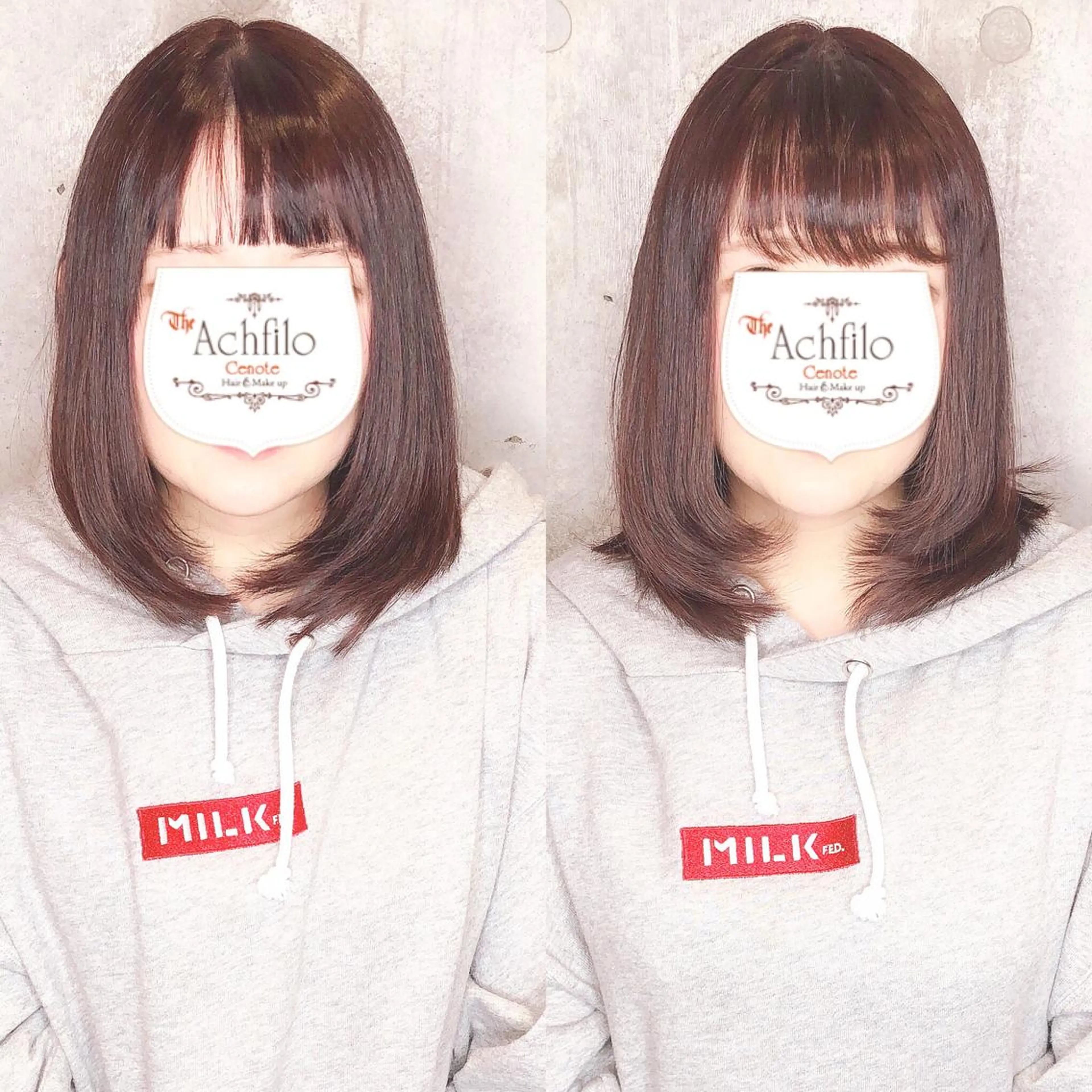 ミディアム カラー パーマ ヘアアレンジ メンズ キッズ ネイル マツエク・マツパ 編み込みエクステ プルエクステ シールエクステ メンズハイライト メンズインナーカラー ACHFILO モデル募集のヘアスタイル