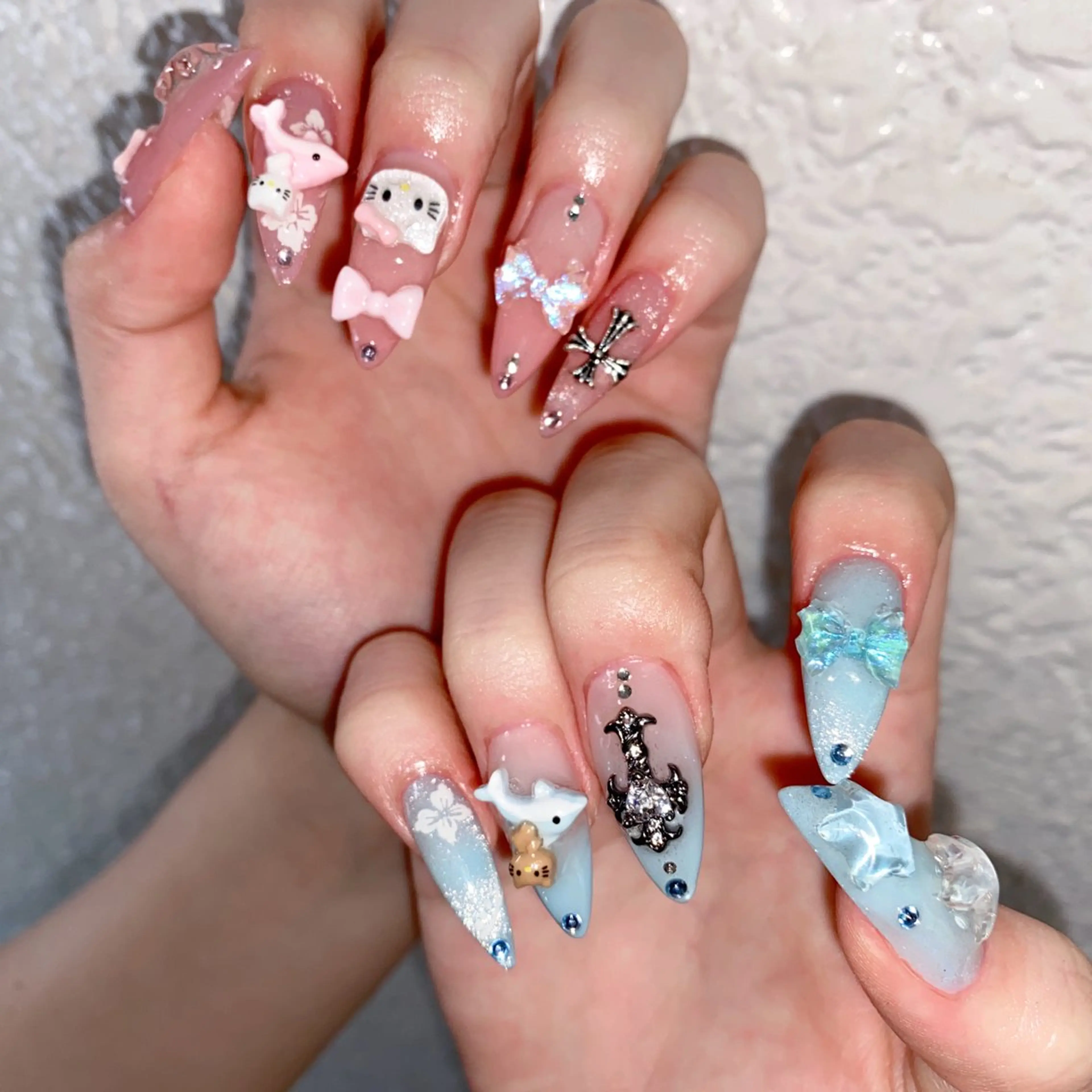 ネイル カジュアル チークネイル フットネイル フレンチネイル ジェルネイル ゆず Nail Salonのネイルデザイン