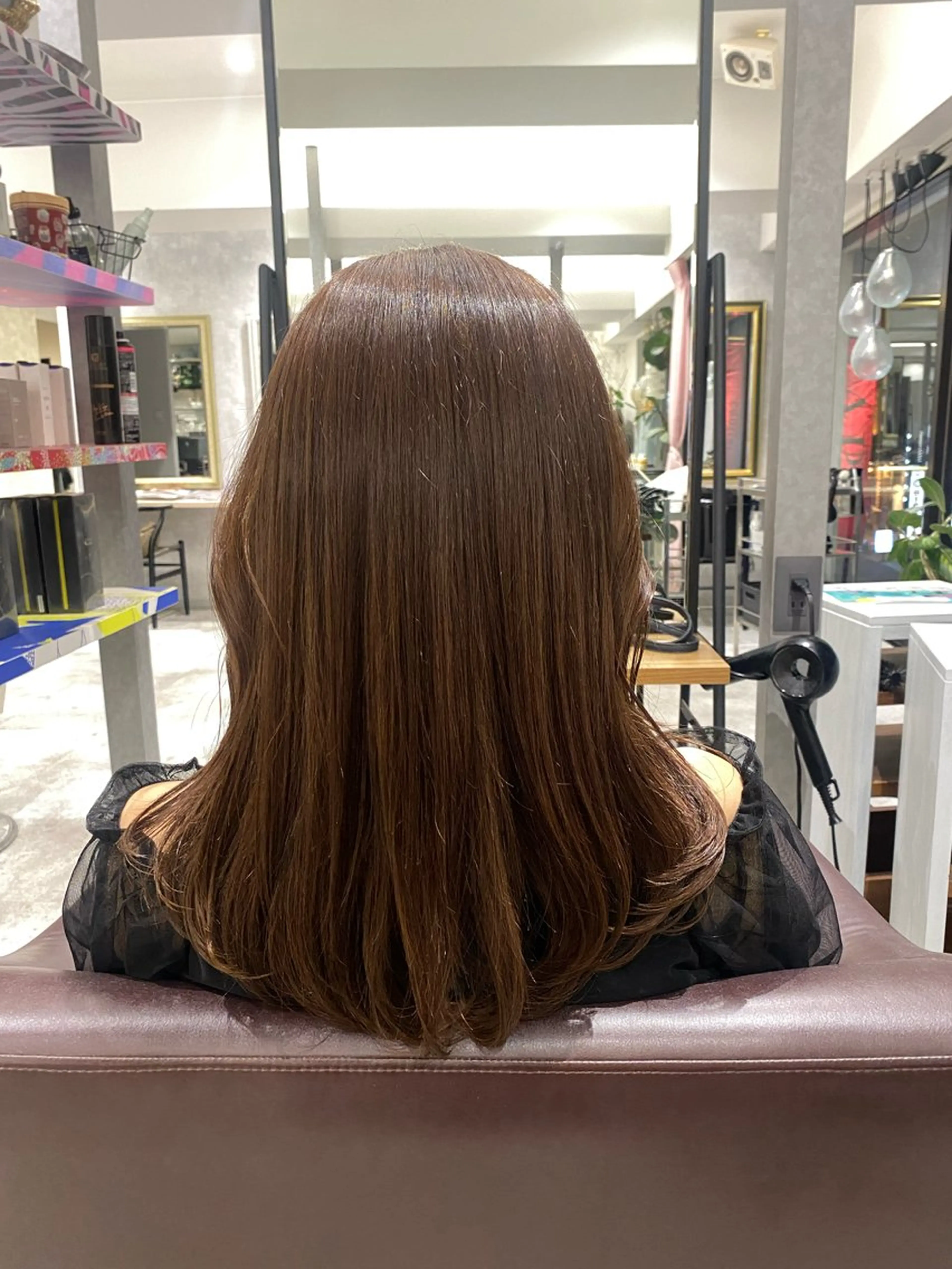 セミロング カット ゅぃ /韓国風/顔周りのヘアスタイル