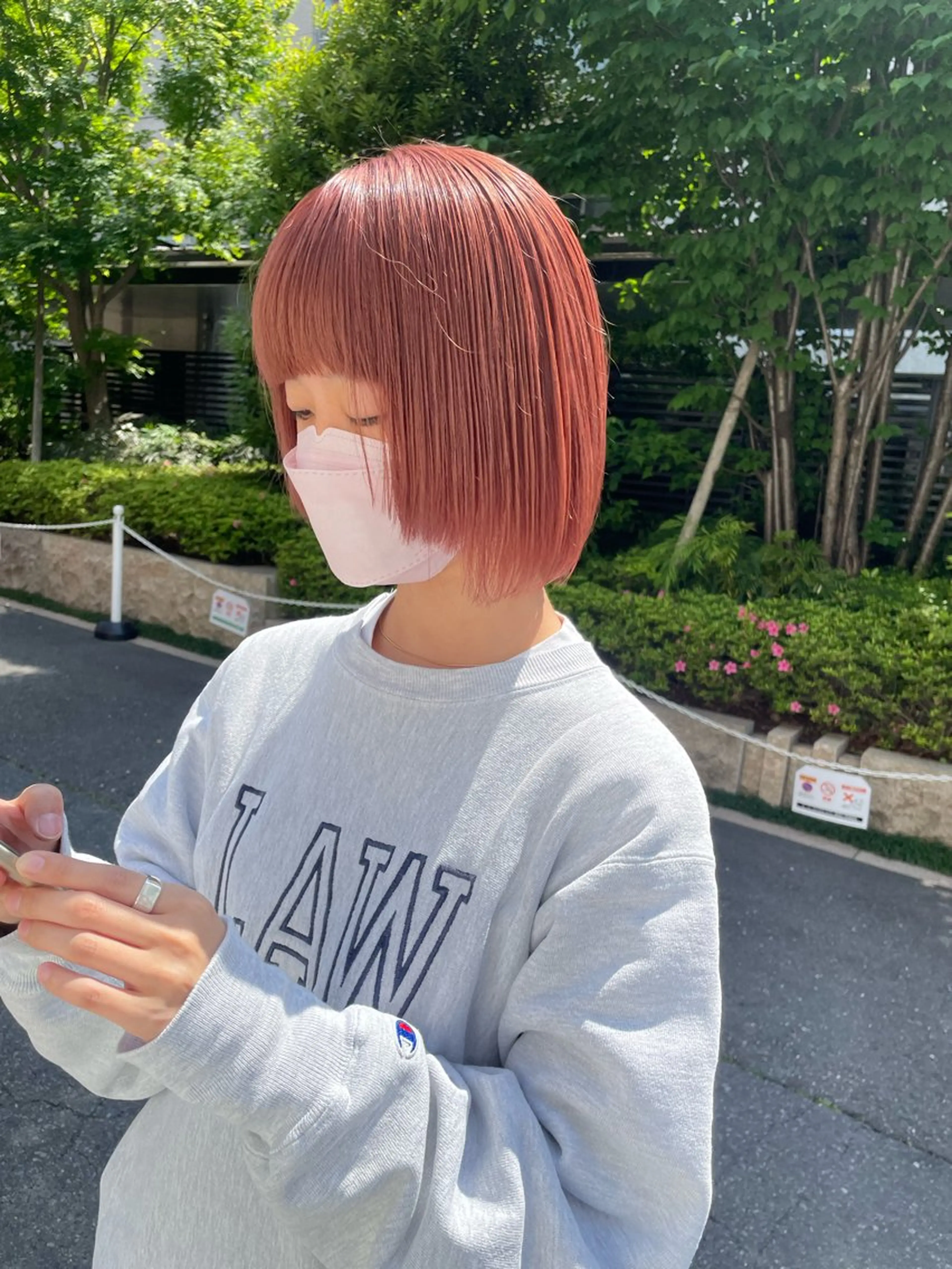 ミディアム カラー 増井 歩夢のヘアスタイル