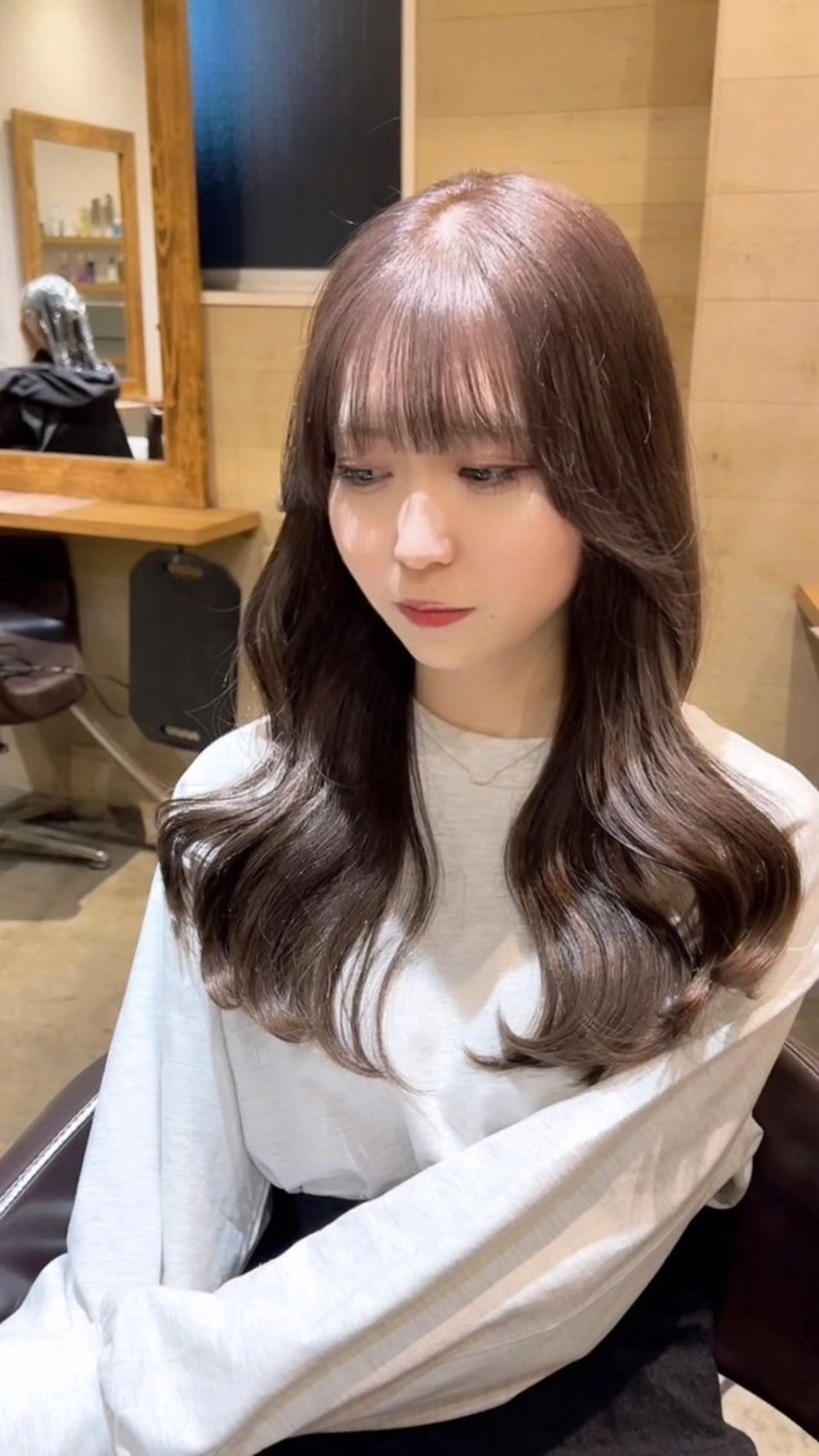 ロング カラー 髪質改善×韓国 レイヤー ひかるのヘアスタイル