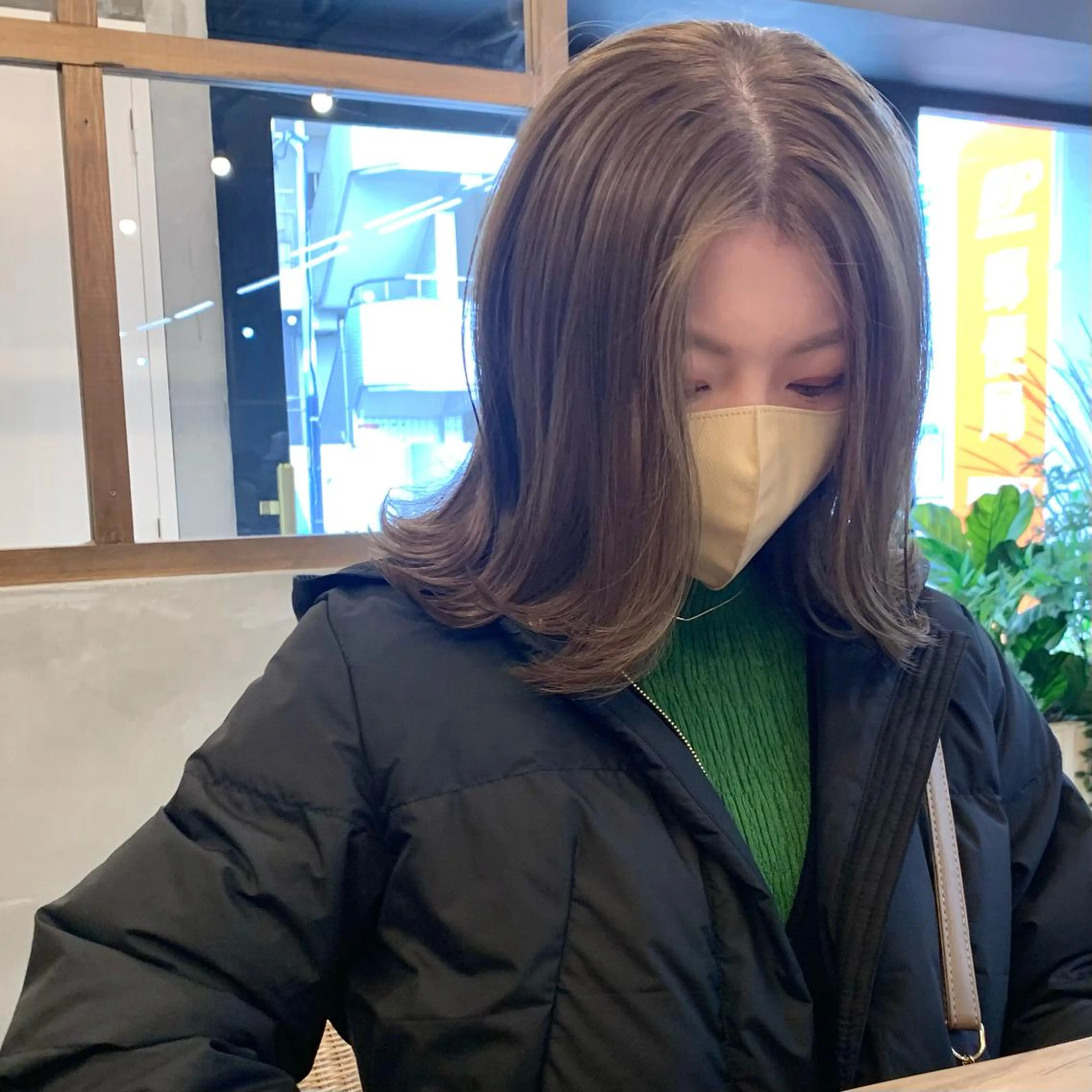 ミディアム カット ヘアカラー トリートメント ﾖｼﾅｶﾞﾏﾕ🦕 透明感カラーのヘアスタイル