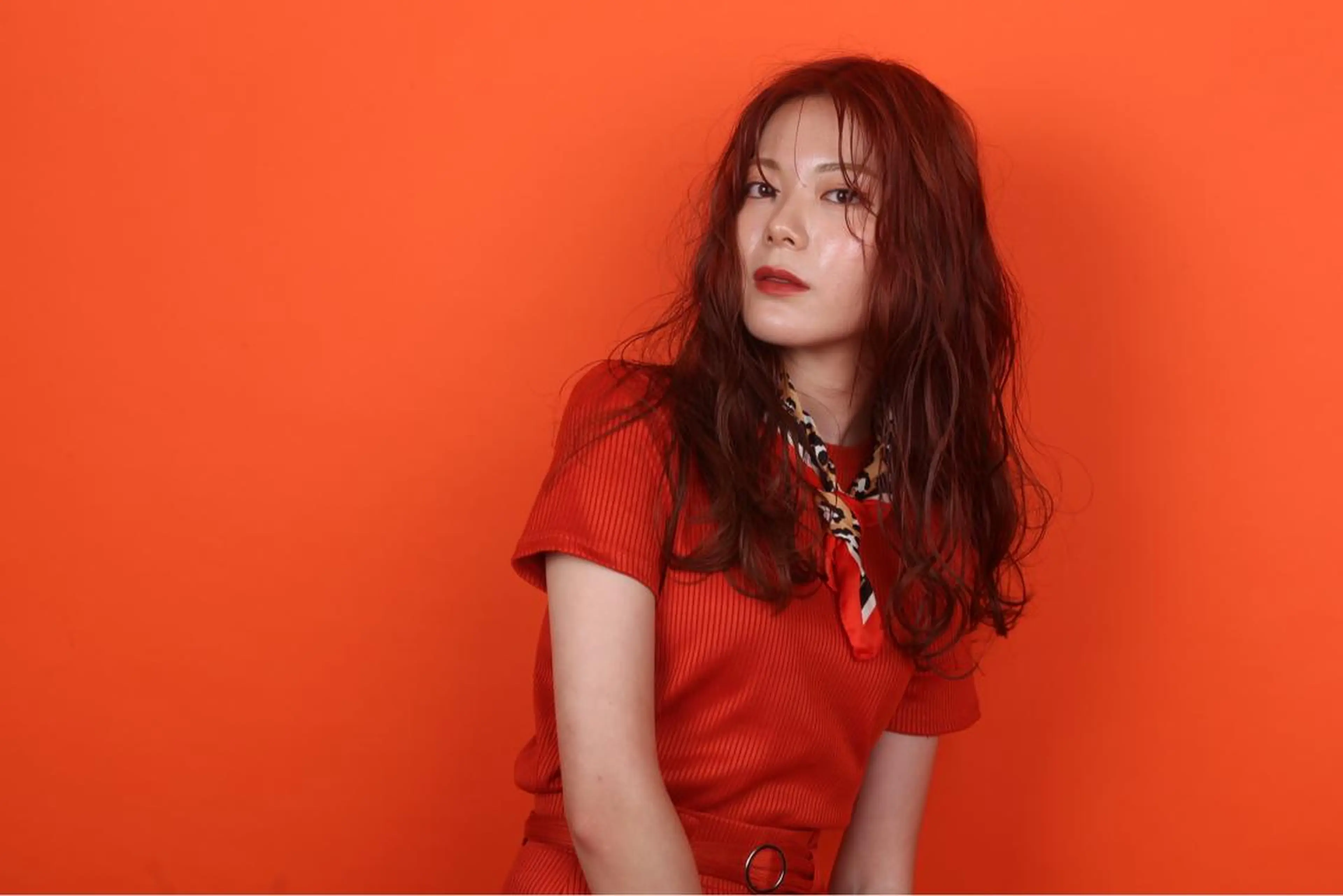 ロング カラー デザインカラー🌈 高木リョウのヘアスタイル