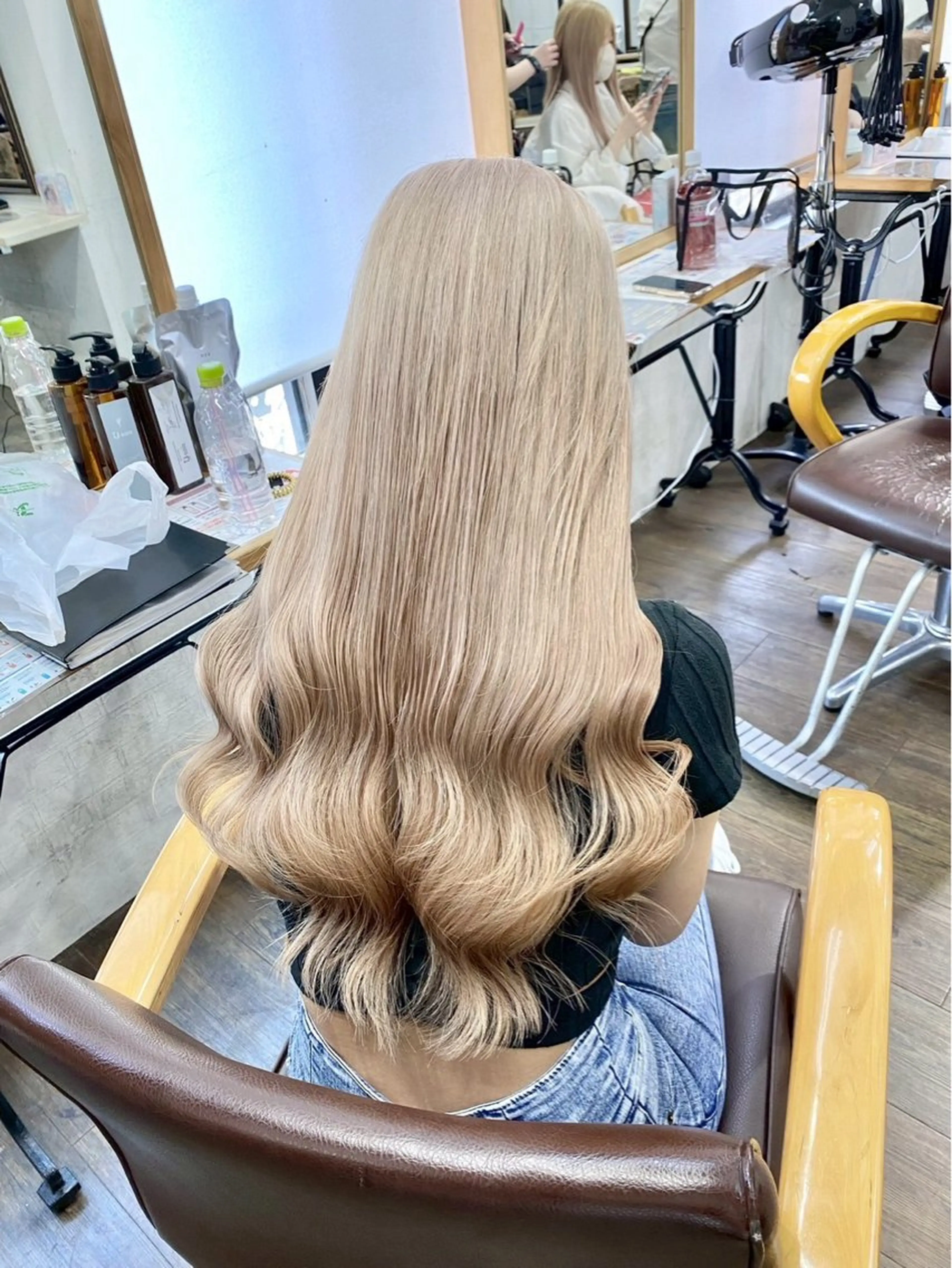 ロング カラー パーマ ヘアアレンジ メンズ 💚U-topia 💚佐藤優來💚のヘアスタイル