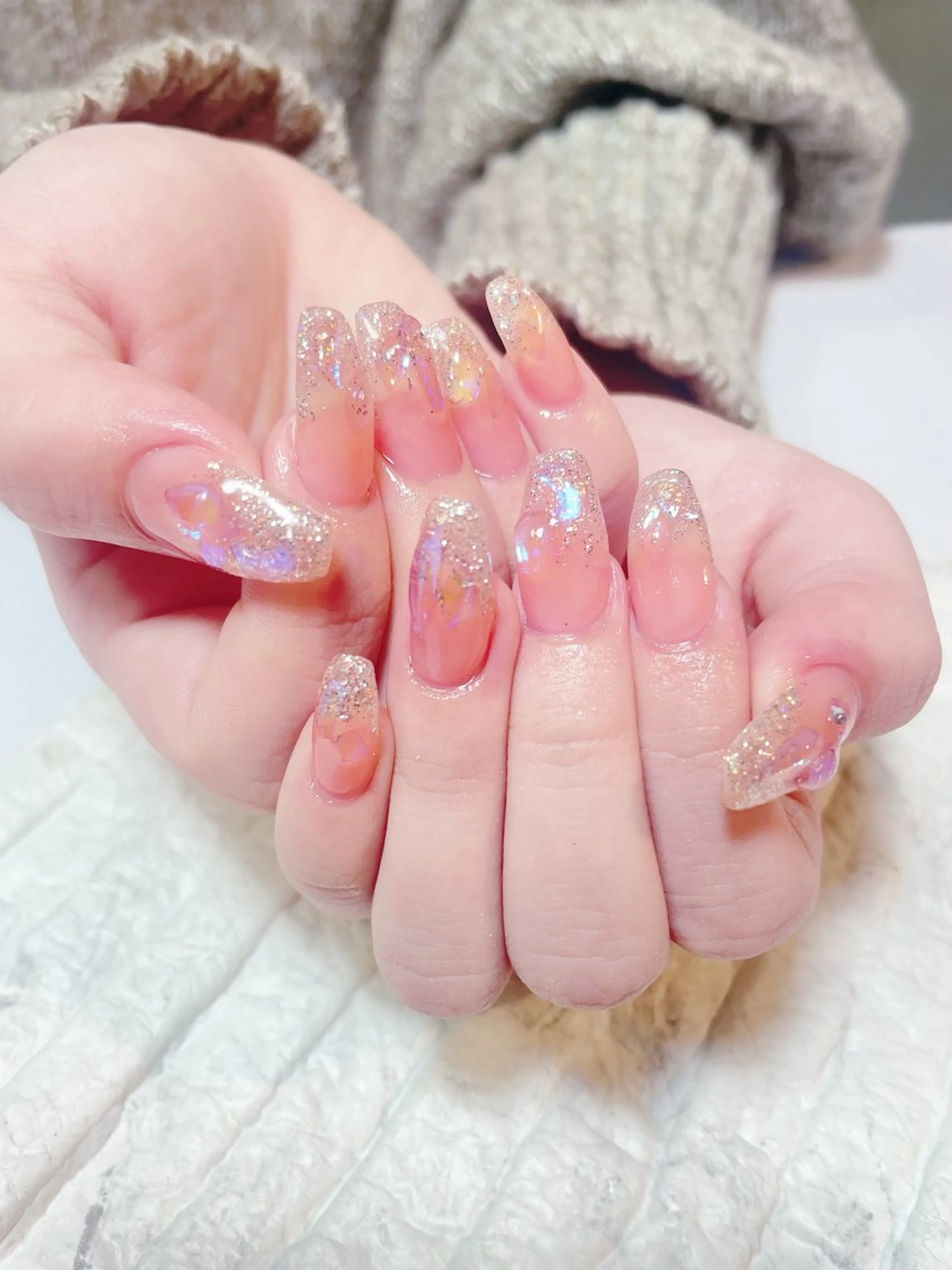 ネイル ラメ(グリッター) yochi nailのネイルデザイン