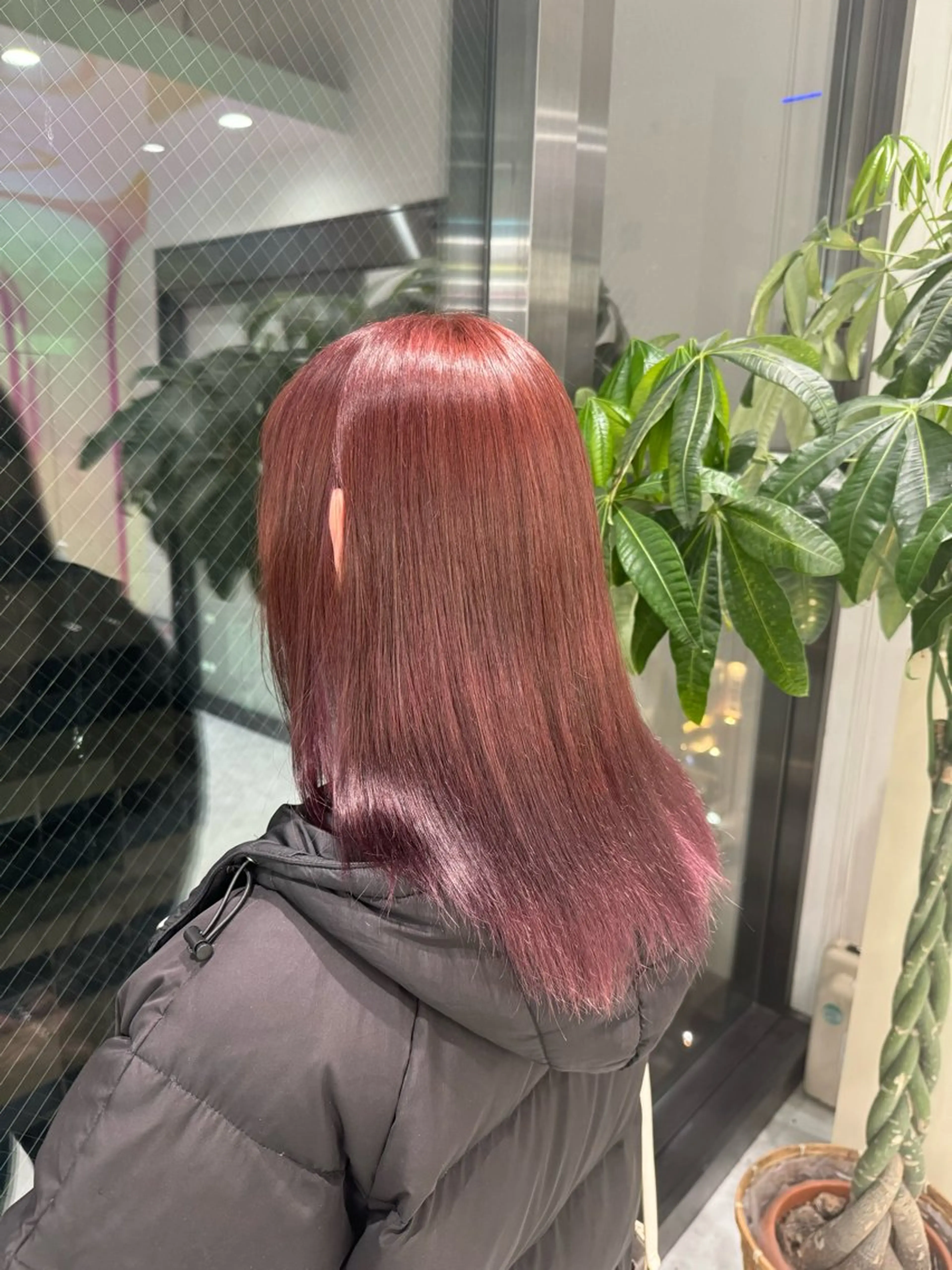 ミディアム カラー レッドカラー カット ヘアカラー トリートメント ヘアセット ♡ブリーチカラー♡ Mirioのヘアスタイル