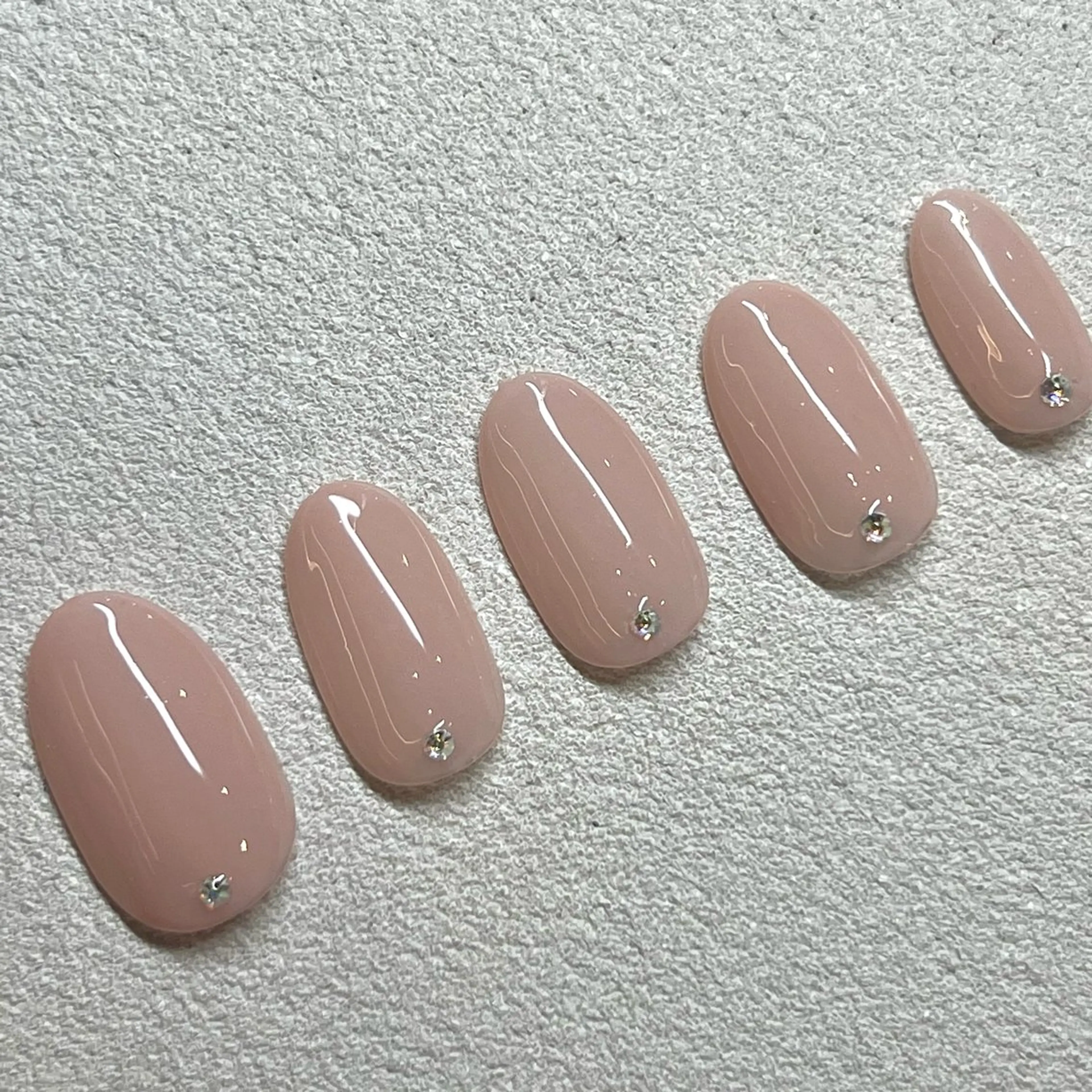 💎【ハンド】ワンカラー＋ストーン（オフなし）の写真
