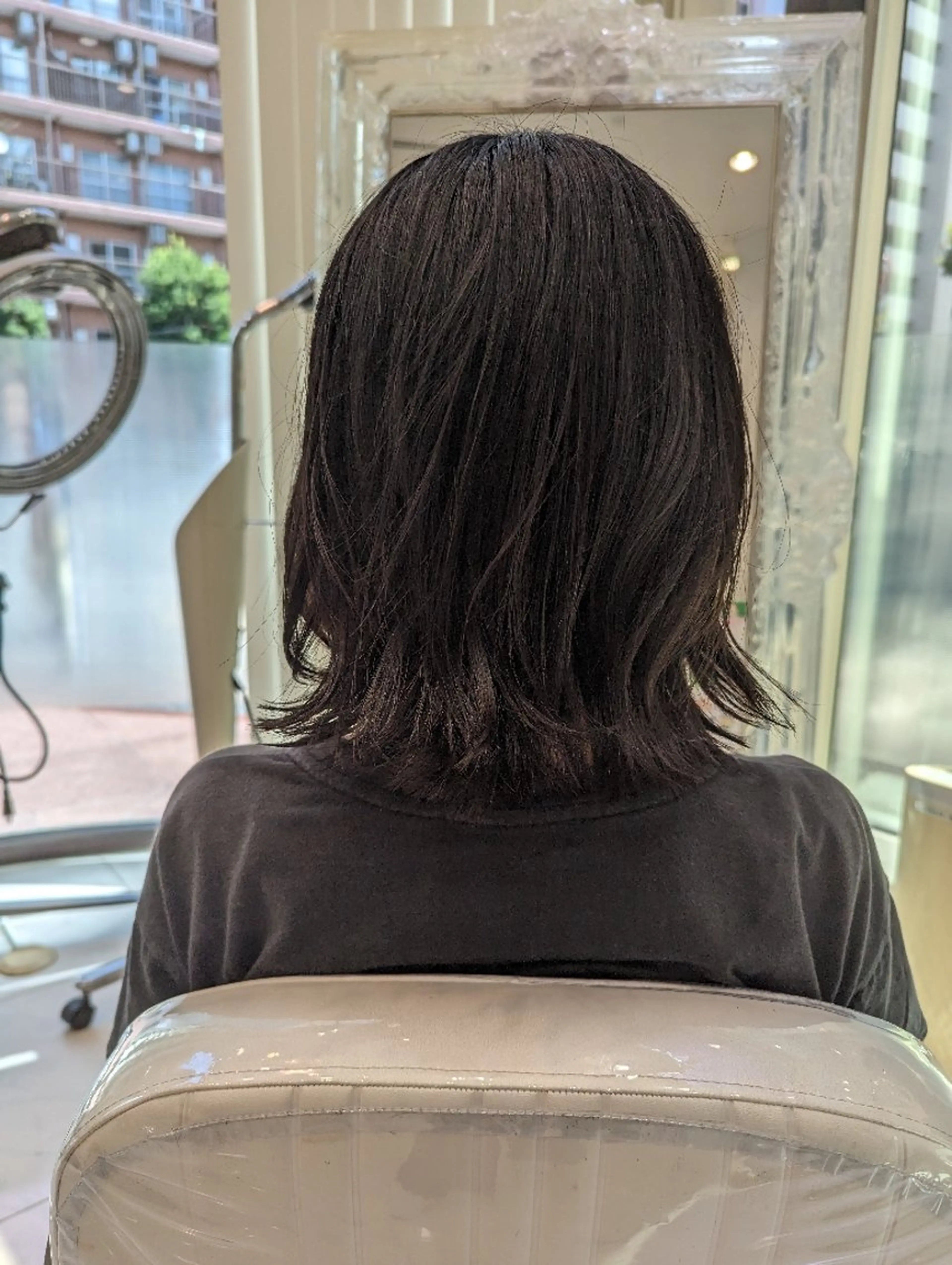 セミロング パーマ 髪質改善カラー特化 上村保幸のヘアスタイル