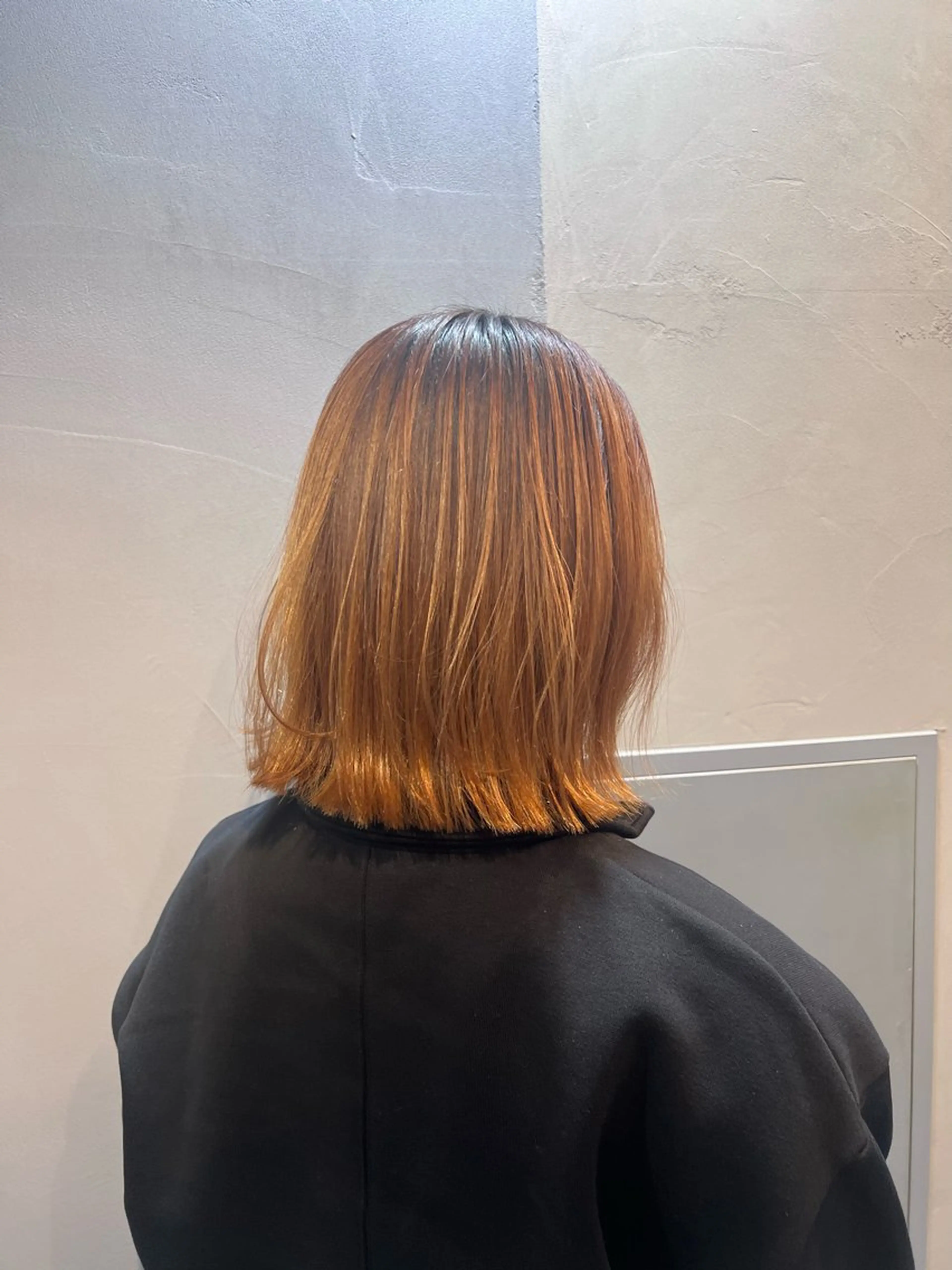 ショート カラー 切りっぱなしボブ ボブ 神戸ボブ✂️ ioe三宮/田 伸佳のヘアスタイル