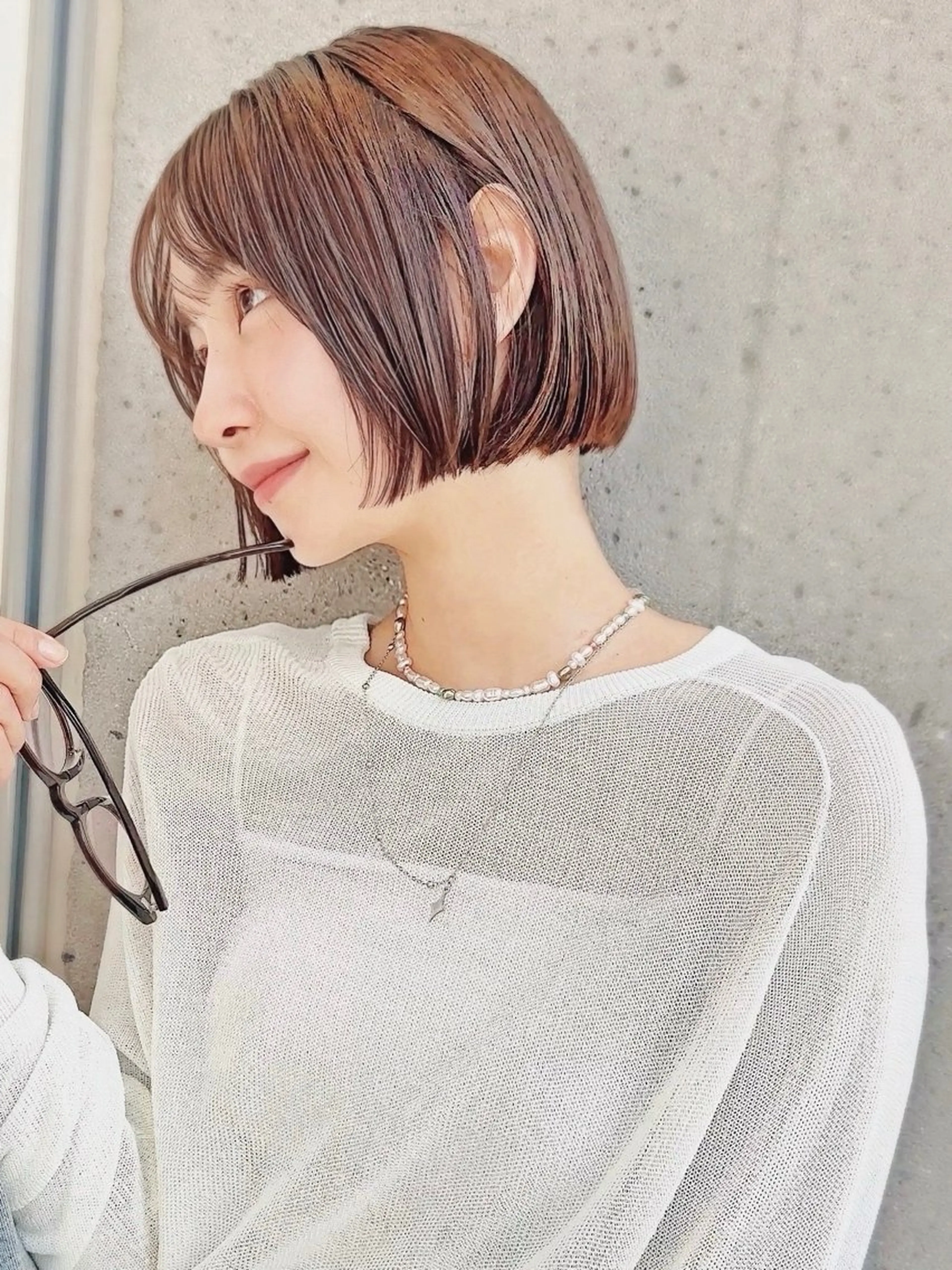 ショート カット 縮毛矯正 トリートメント i.+sapporo所属・ショート/レイヤー /札幌/小山内のヘアスタイル