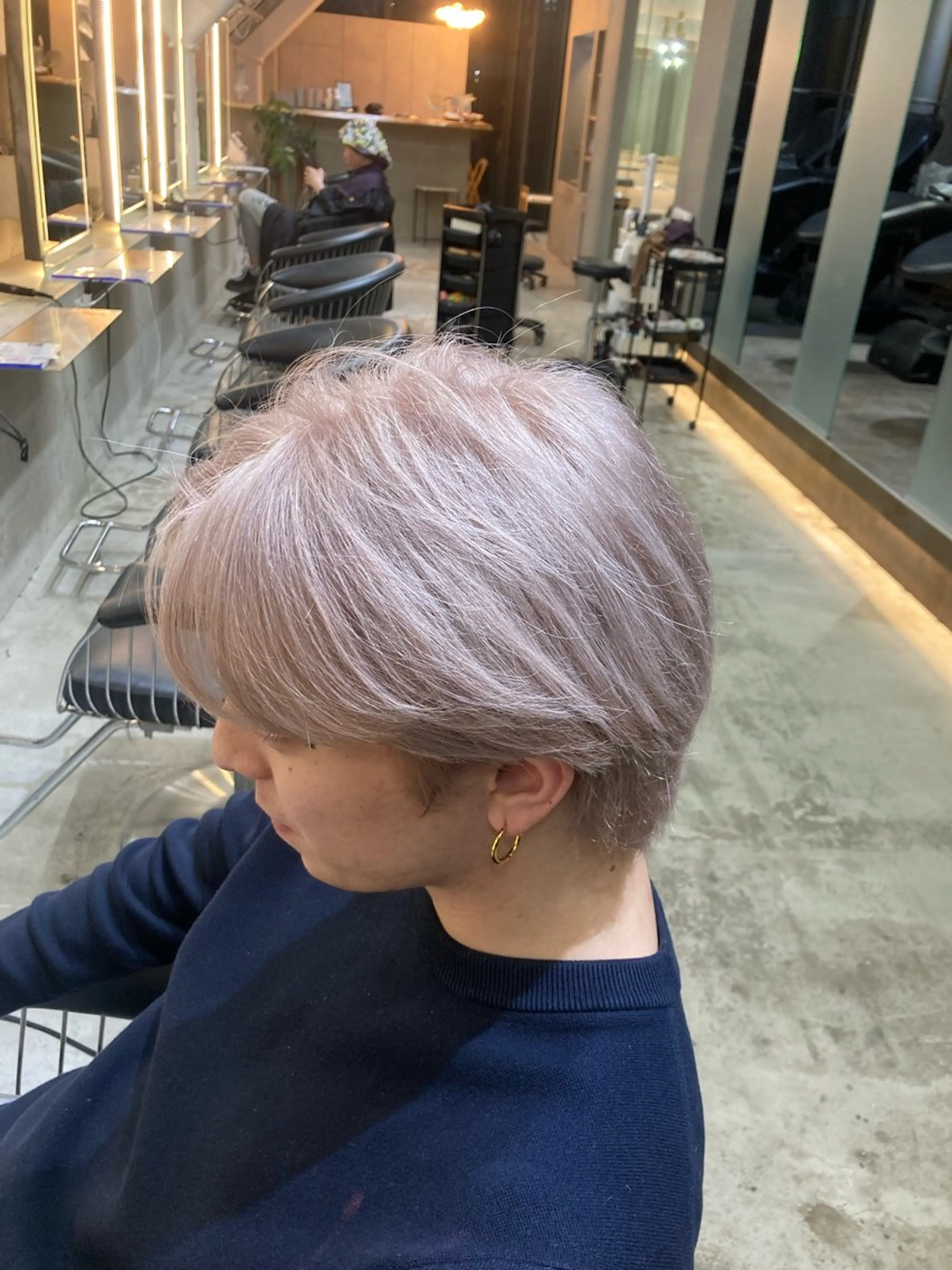 ショート メンズ メンズブリーチ レイヤーカットモデル ショートカット/颯大のヘアスタイル