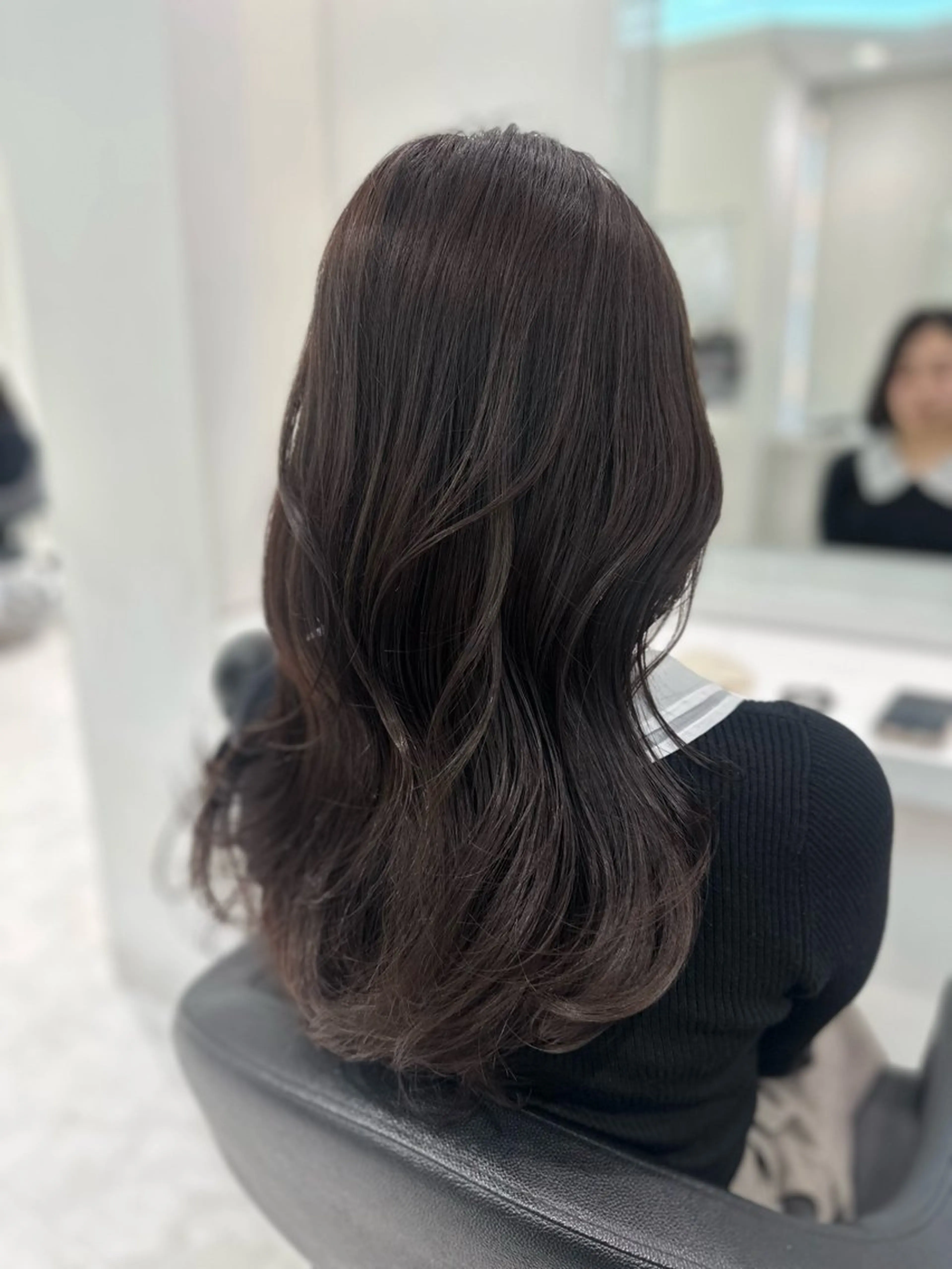 ロング カラー ケアカラー ロング カット パーマ 🐺ニュアンスパーマ マッシュ　あさひ🐺のヘアスタイル