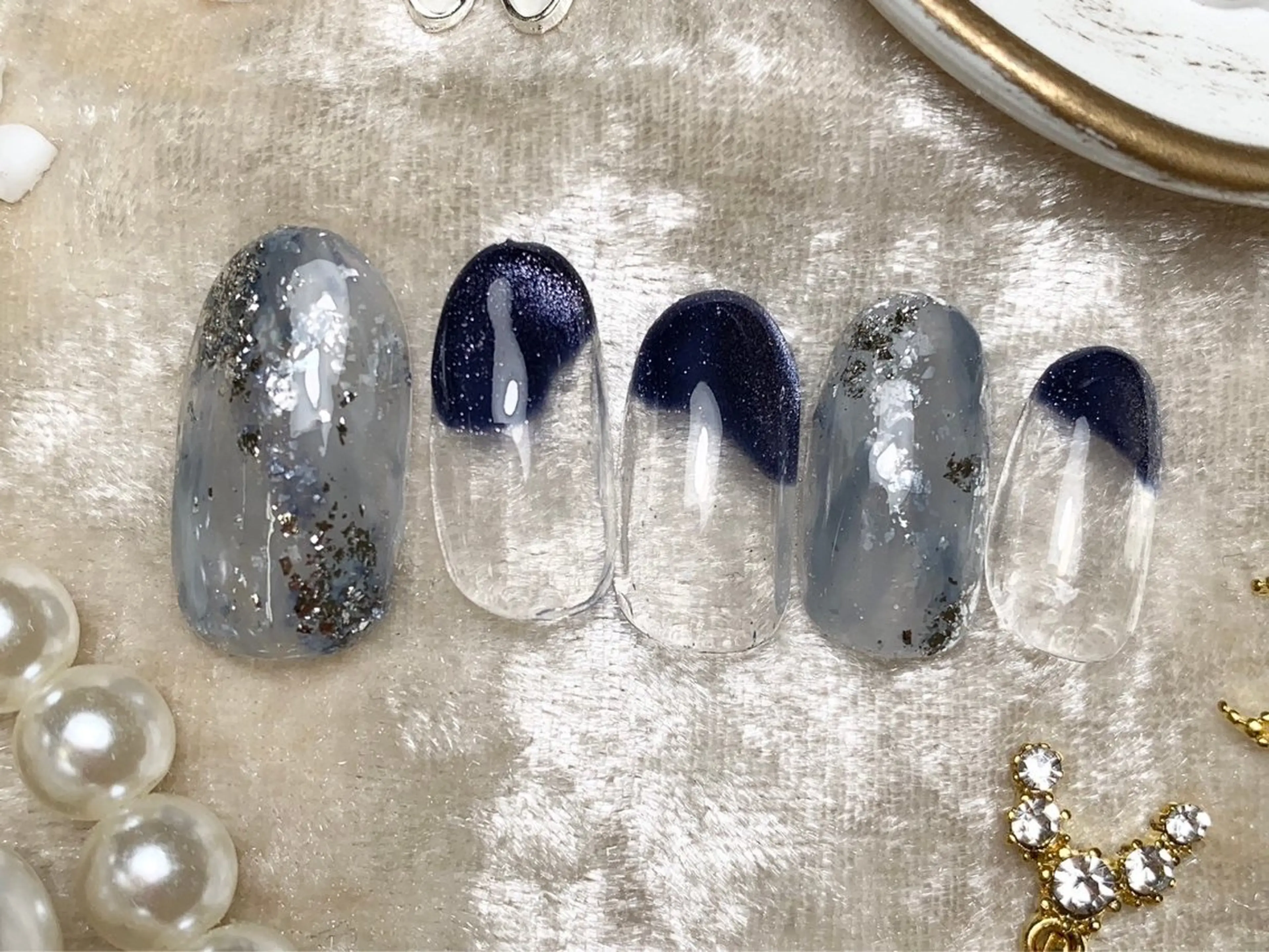 ネイル ハンドネイル ネイルPetit Ribbonのネイルデザイン