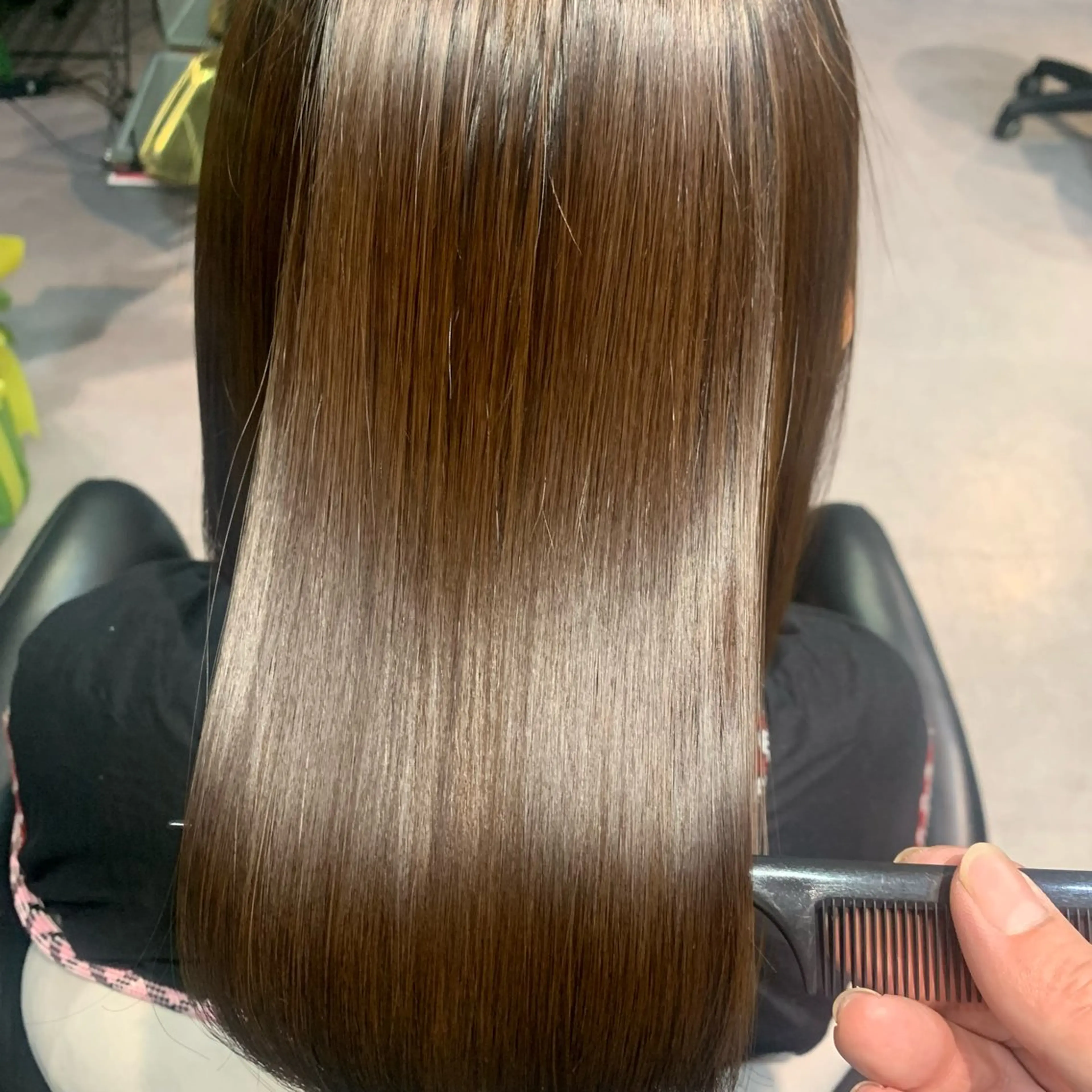 ミディアム 縮毛矯正 ディレクター鮫島 俊介のヘアスタイル
