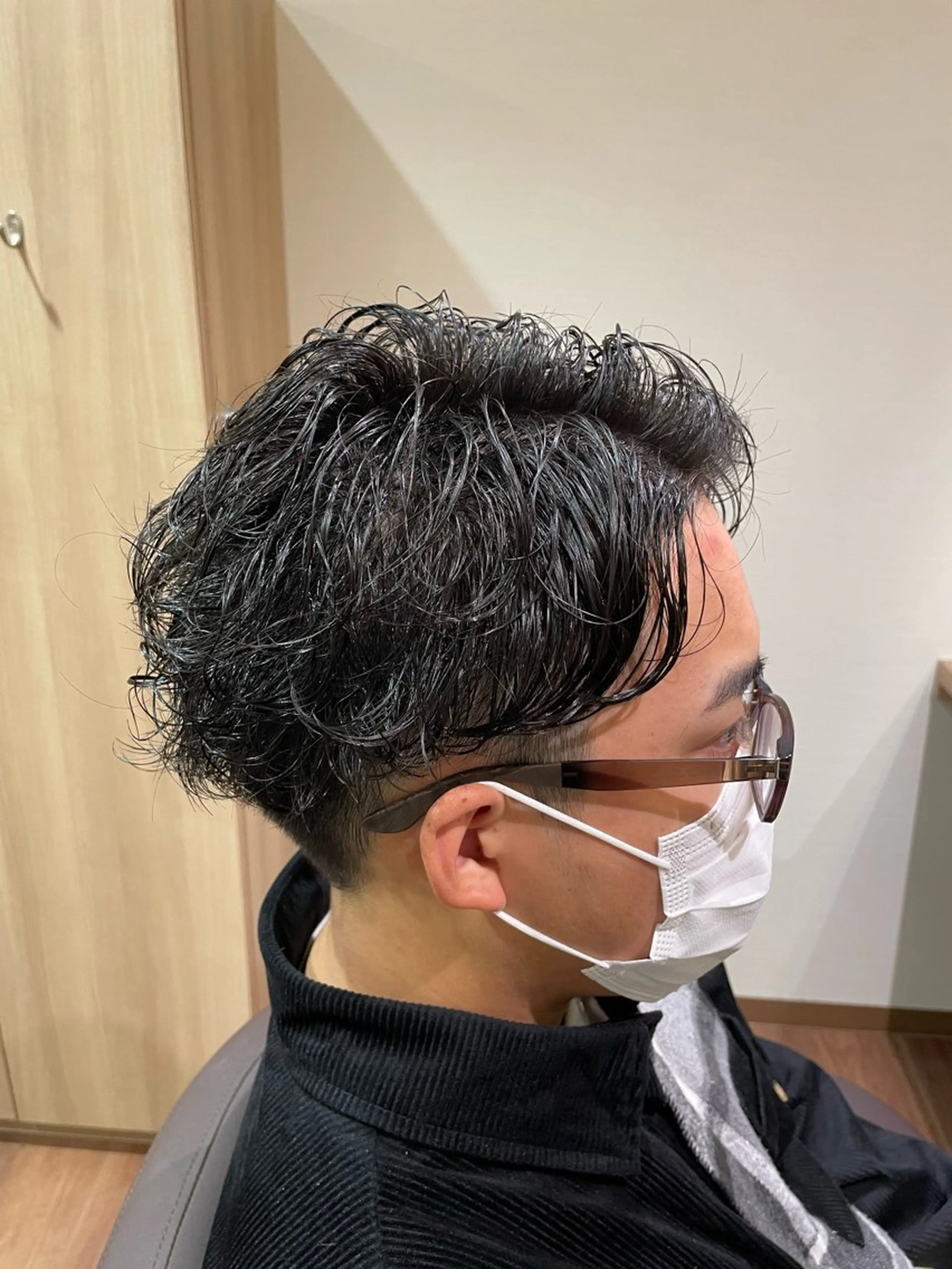 ショート パーマ メンズ 中嶋 ナカジマのヘアスタイル