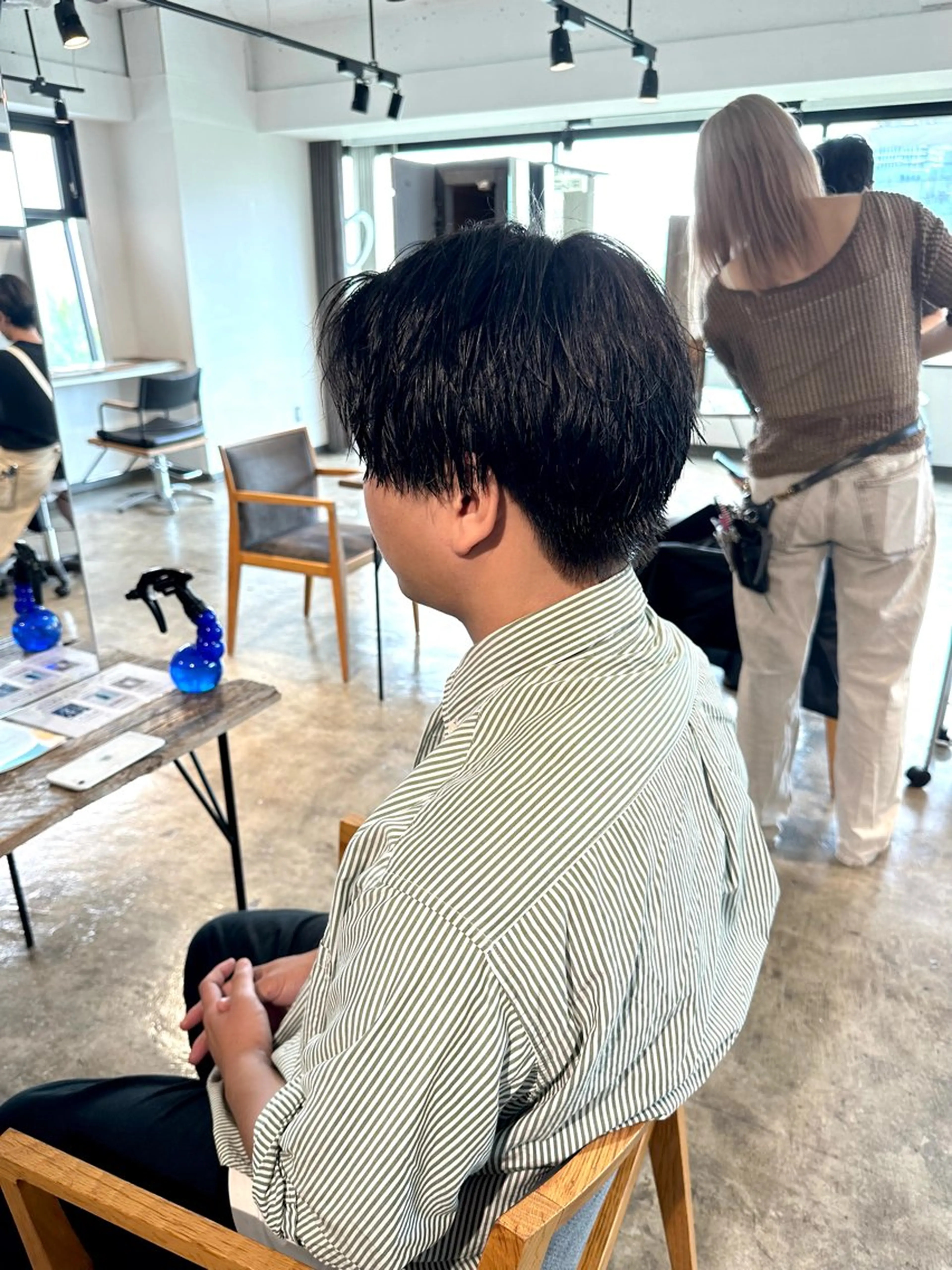 メンズ センターパート マッシュ メンズパーマ メンズツイストパーマ 波巻きパーマ カット 骨格補正施術/メンズ 専門美容師/YUYAのヘアスタイル