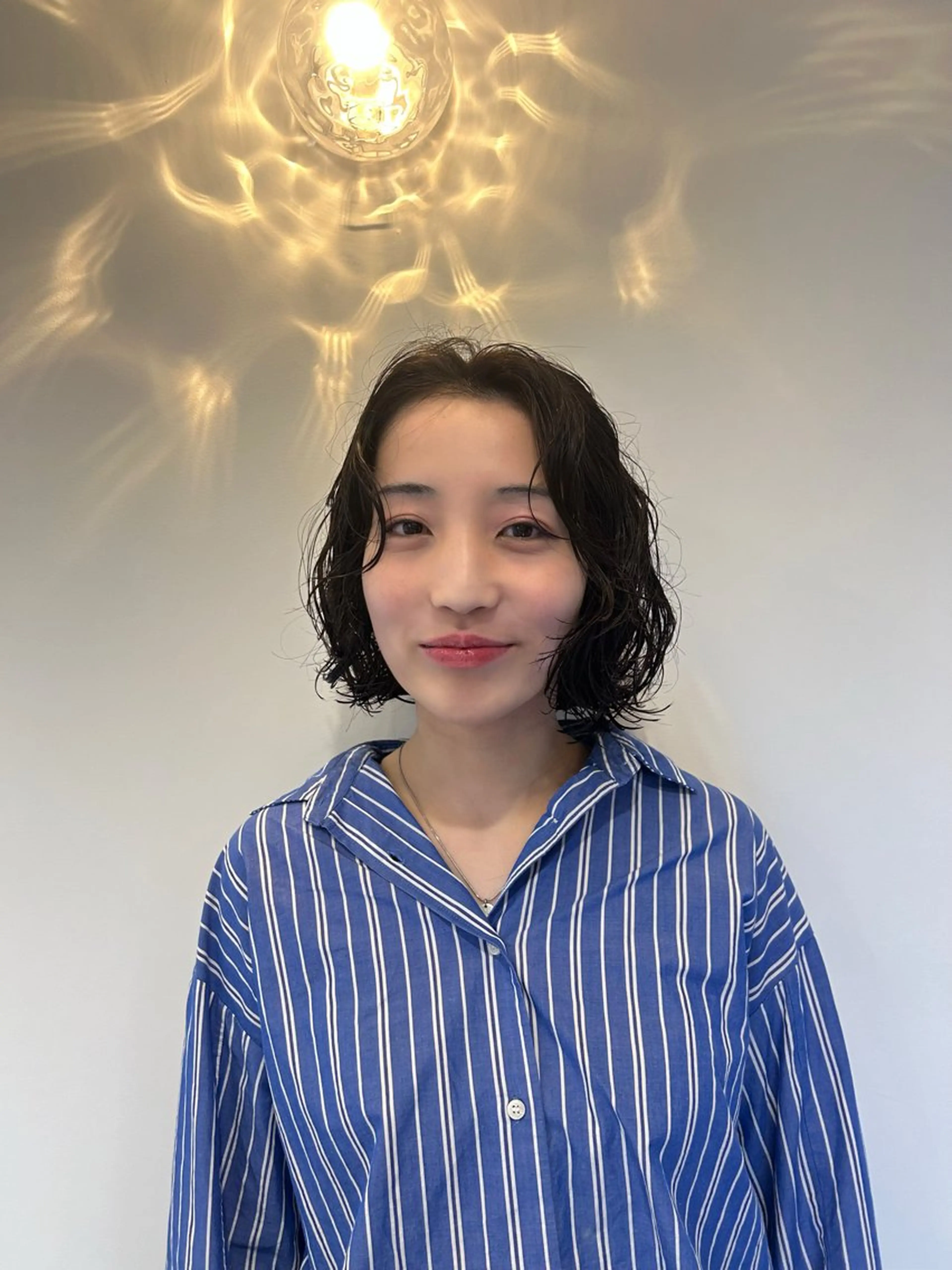 ショート パーマ ボブ gigs double所属・萩野 百香のヘアスタイル