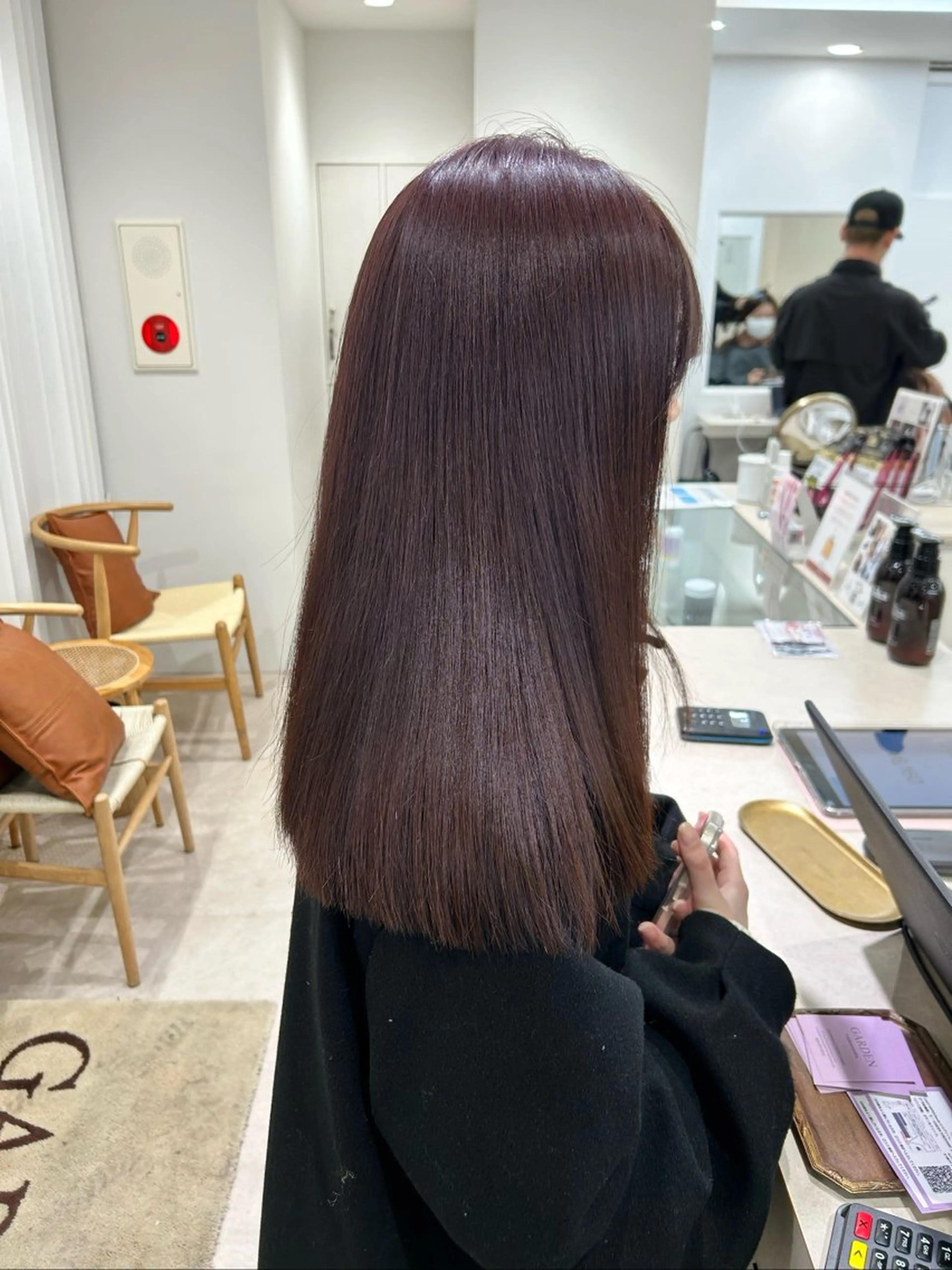 セミロング カラー ブラウンカラー ラベンダーカラー ラベンダーブラウン トリートメント カット ヘアカラー トリートメント 透明感/明るめ ヘア/kazui🐈のヘアスタイル
